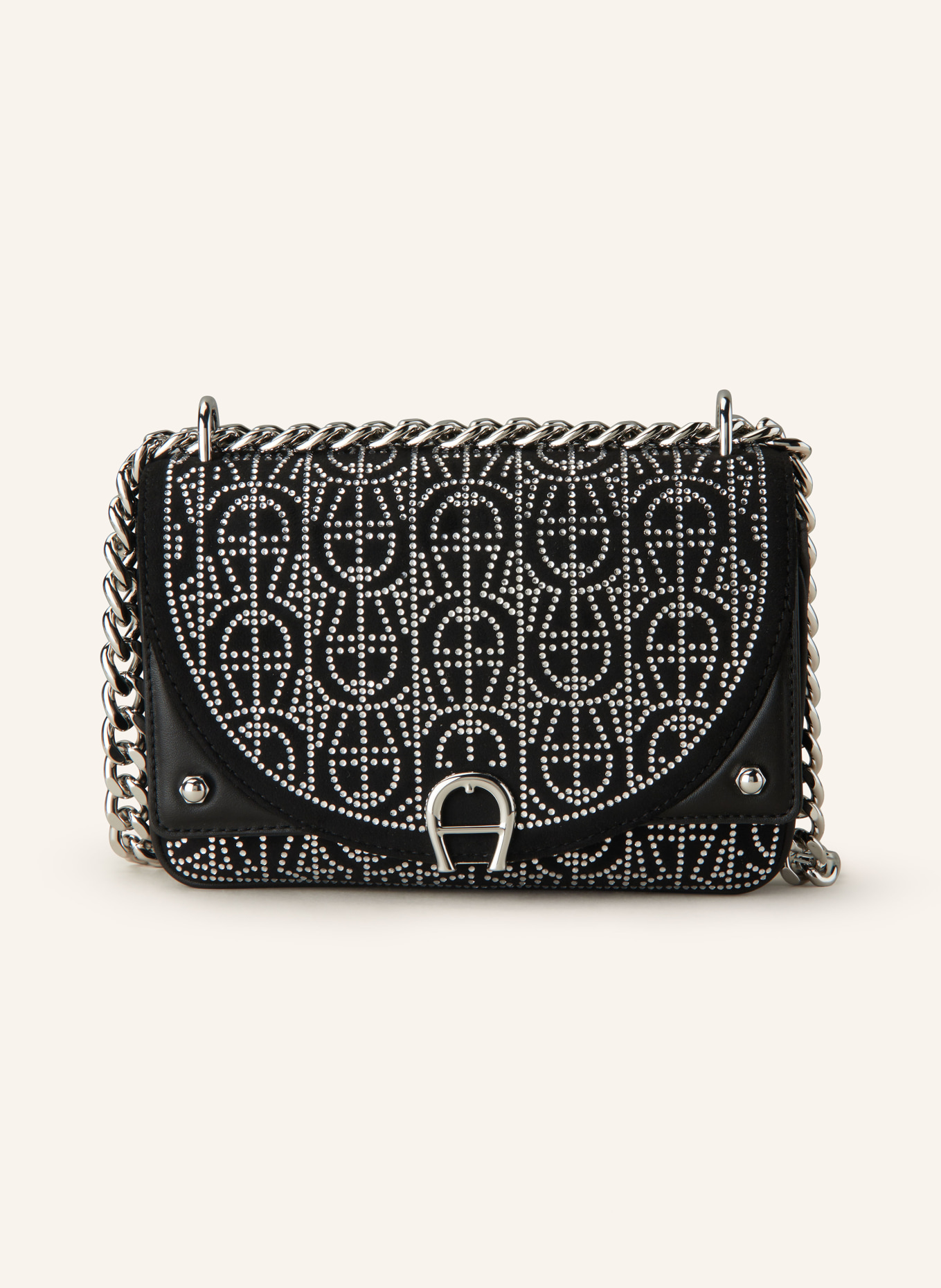 AIGNER Crossbody bag DIADORA XS with decorative gems, Color: BLACK (Image 1)