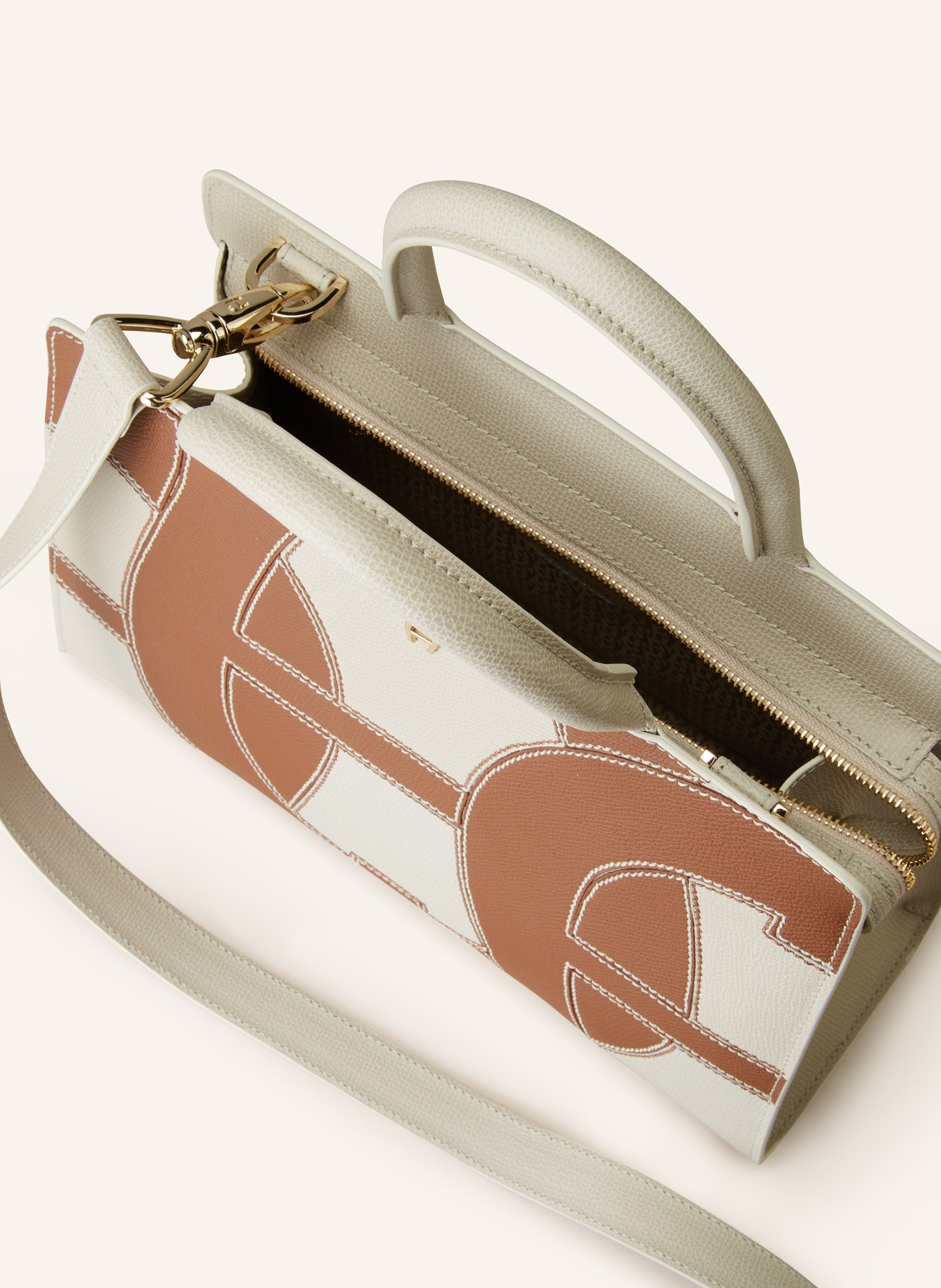 AIGNER Handbag CYBILL, Color: CREAM/ COGNAC (Image 3)