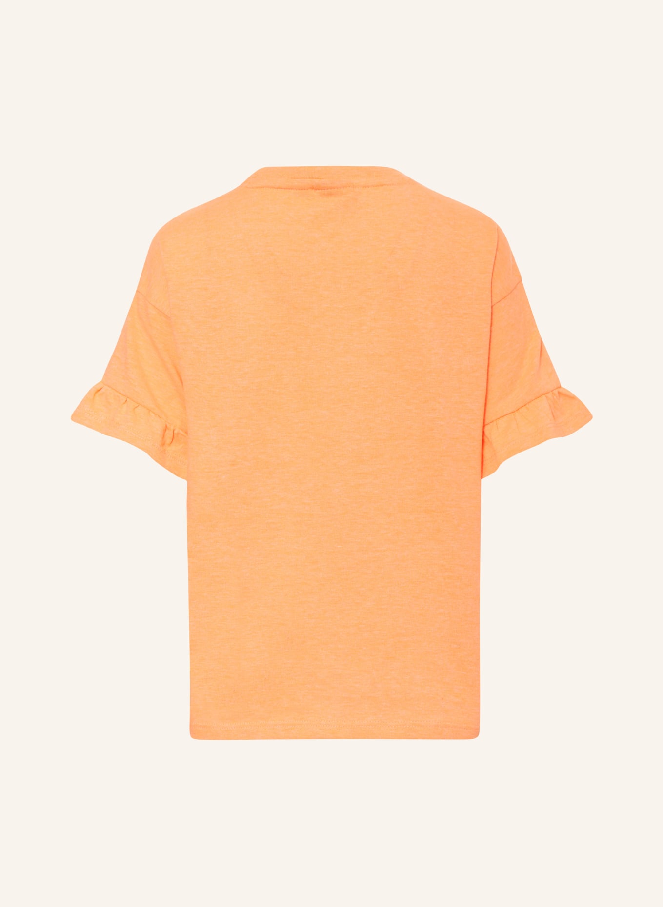 GARCIA T-shirt z wolantami, Kolor: JASKRAWY POMARAŃCZOWY (Obrazek 2)