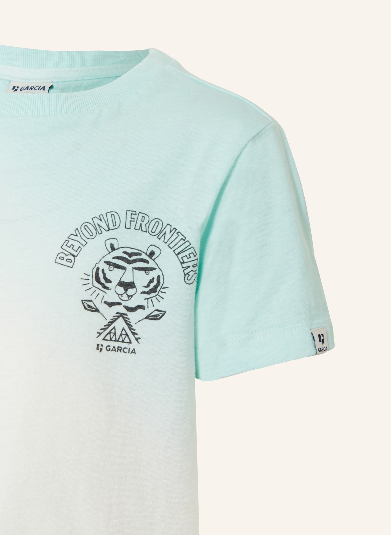GARCIA T-Shirt, Farbe: MINT/ WEISS/ DUNKELBLAU (Bild 3)