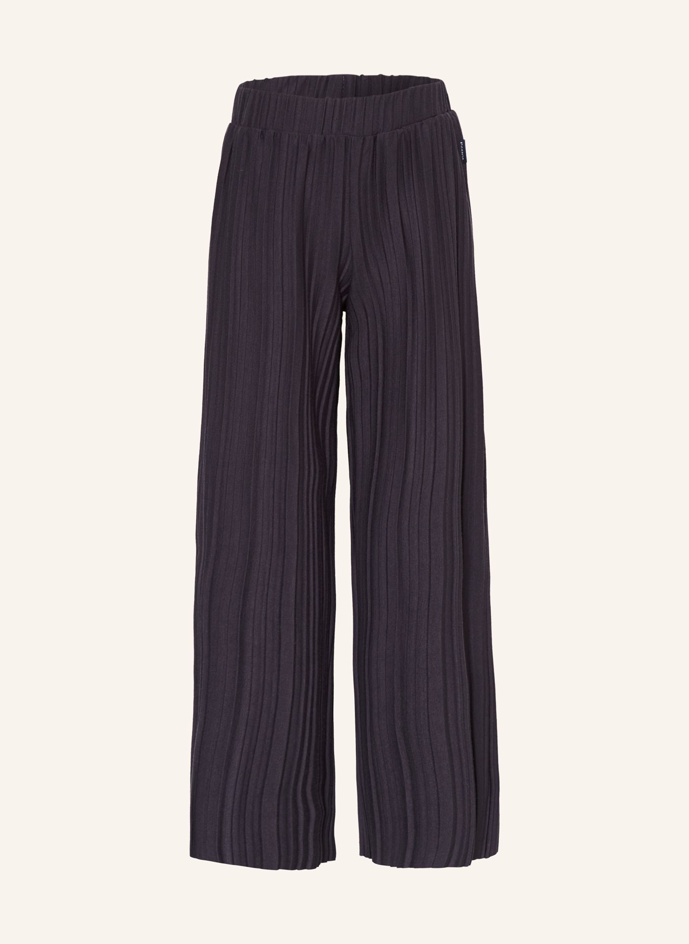 GARCIA Žerzejové kalhoty culotte s plisováním, Barva: TMAVĚ ŠEDÁ (Obrázek 1)
