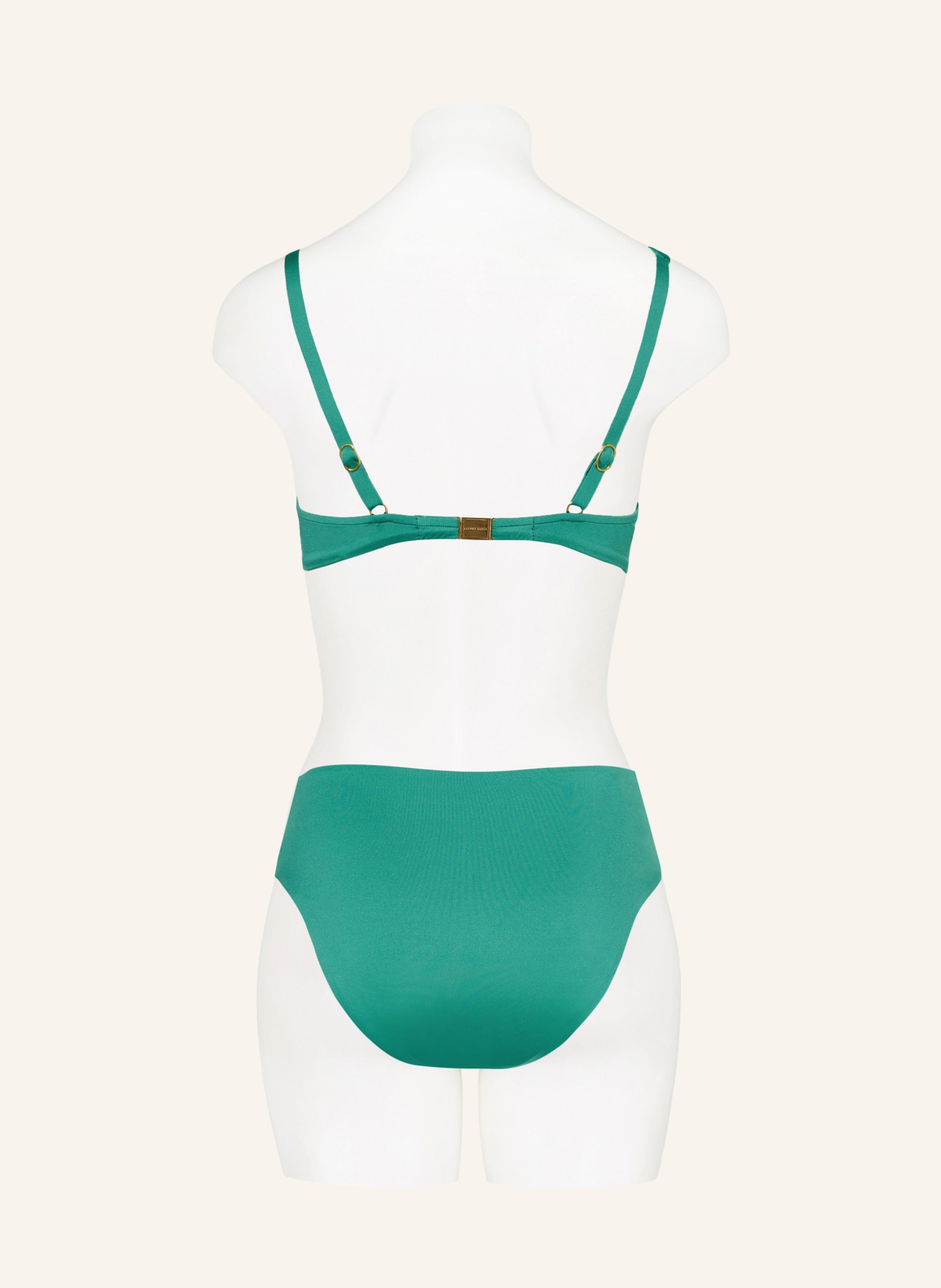 ANDRES SARDA High-waist bikini bottoms OUKA reversible, Color: GREEN/ DARK RED (Image 3)