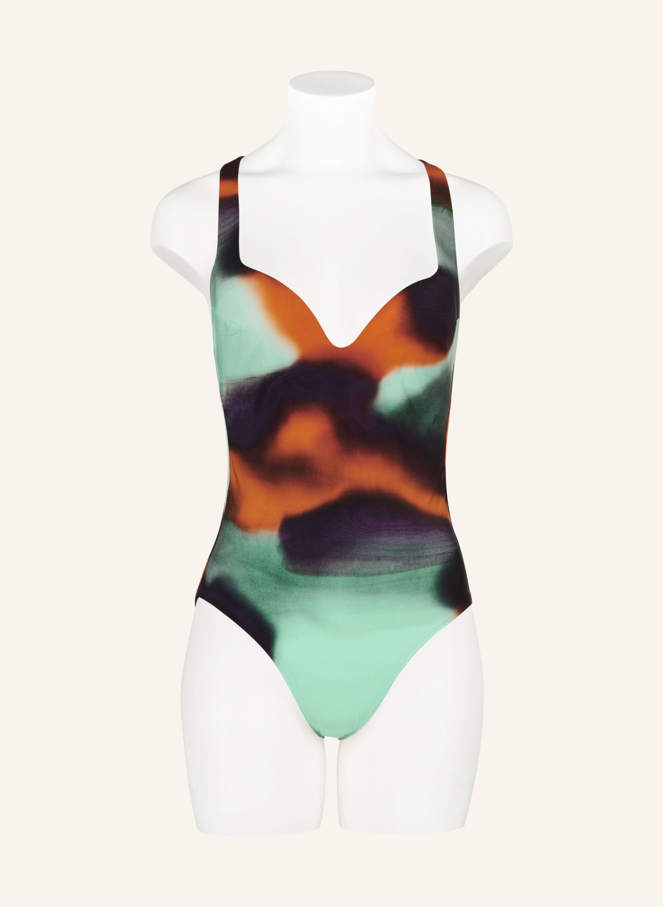 ANDRES SARDA Swimsuit RINKO, Color: MINT/ DARK ORANGE/ DARK BROWN (Image 2)
