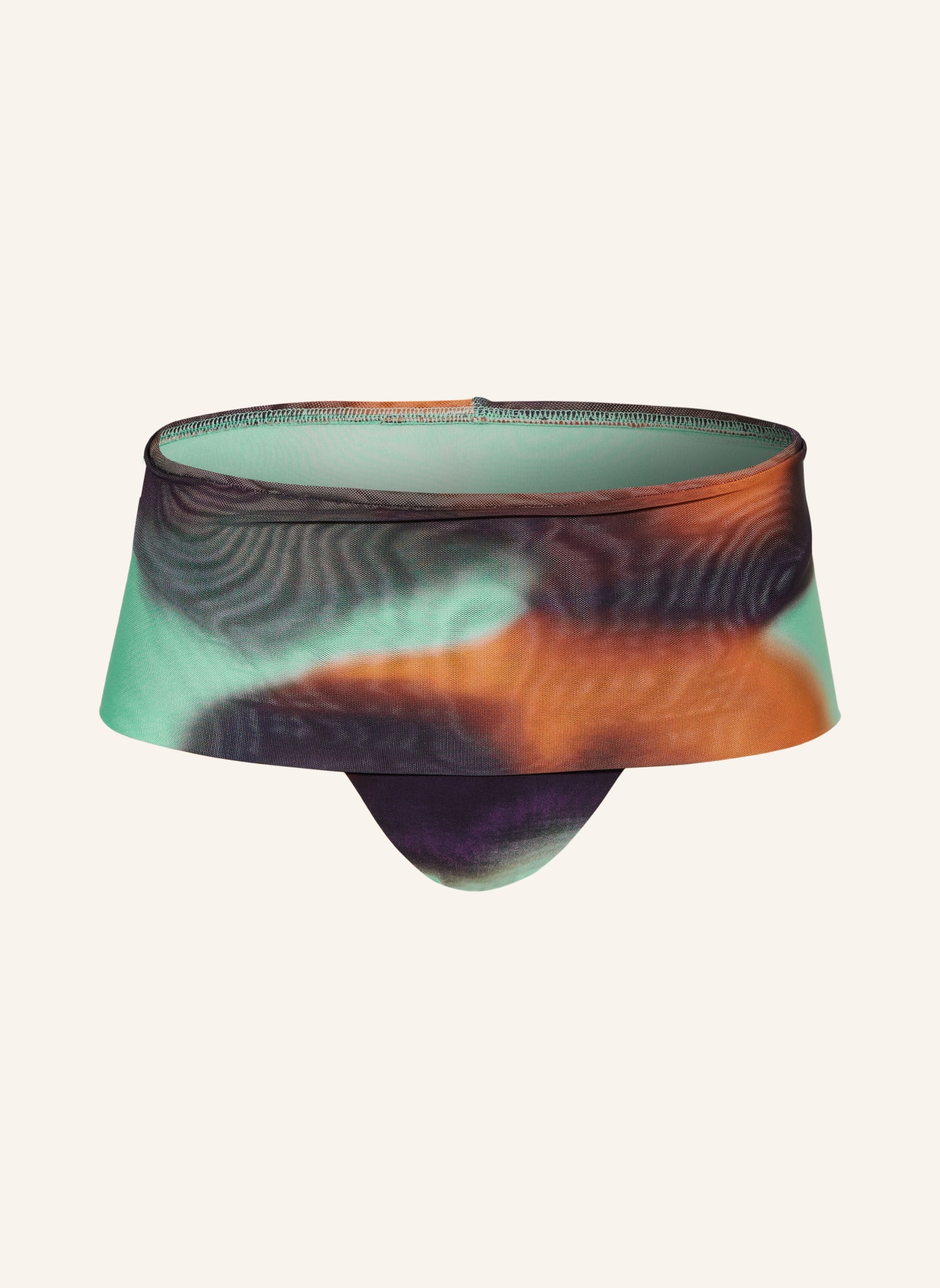 ANDRES SARDA Basic bikini bottoms RINKO, Color: DARK ORANGE/ DARK BROWN/ MINT (Image 1)