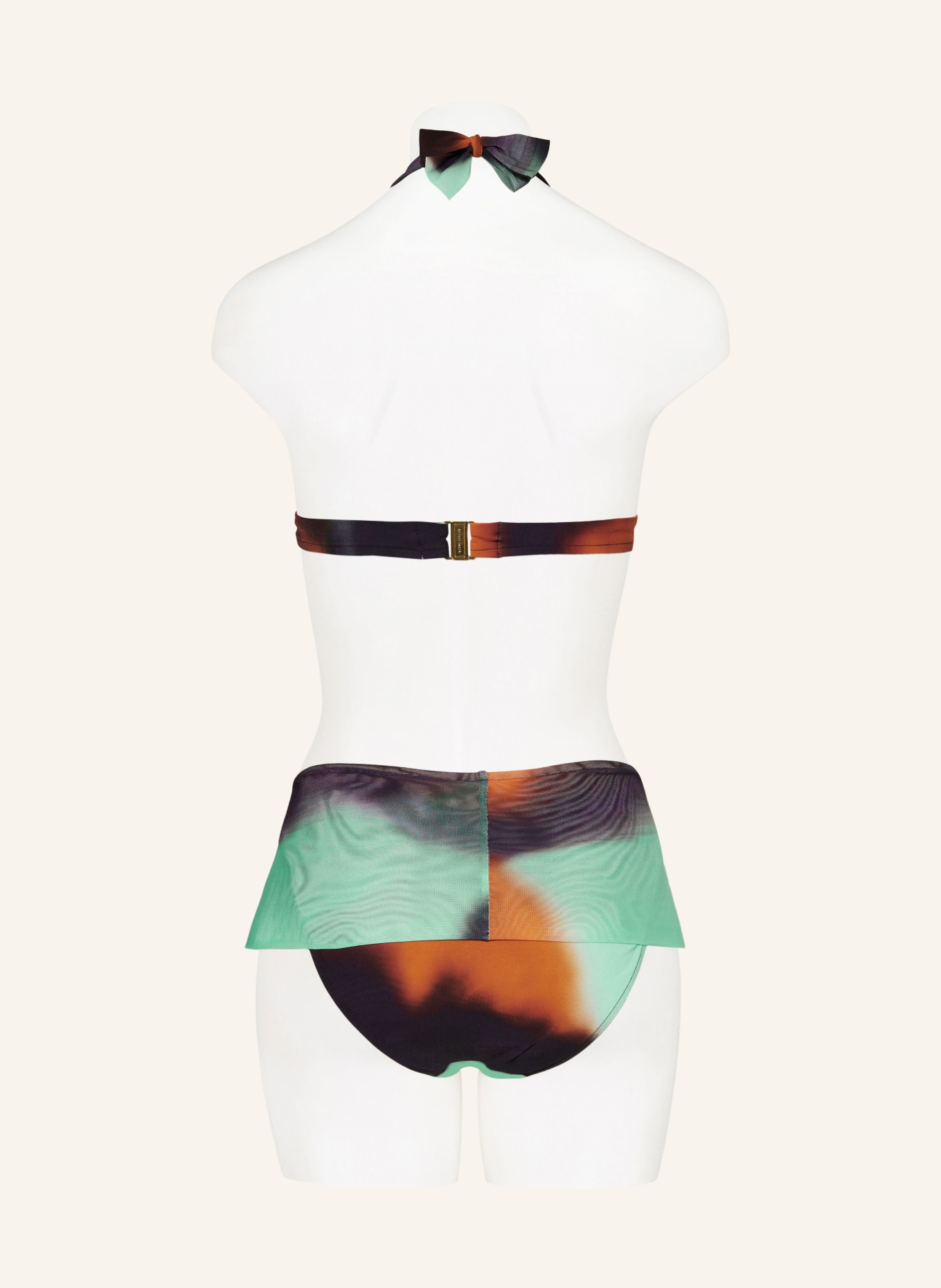 ANDRES SARDA Basic bikini bottoms RINKO, Color: DARK ORANGE/ DARK BROWN/ MINT (Image 3)