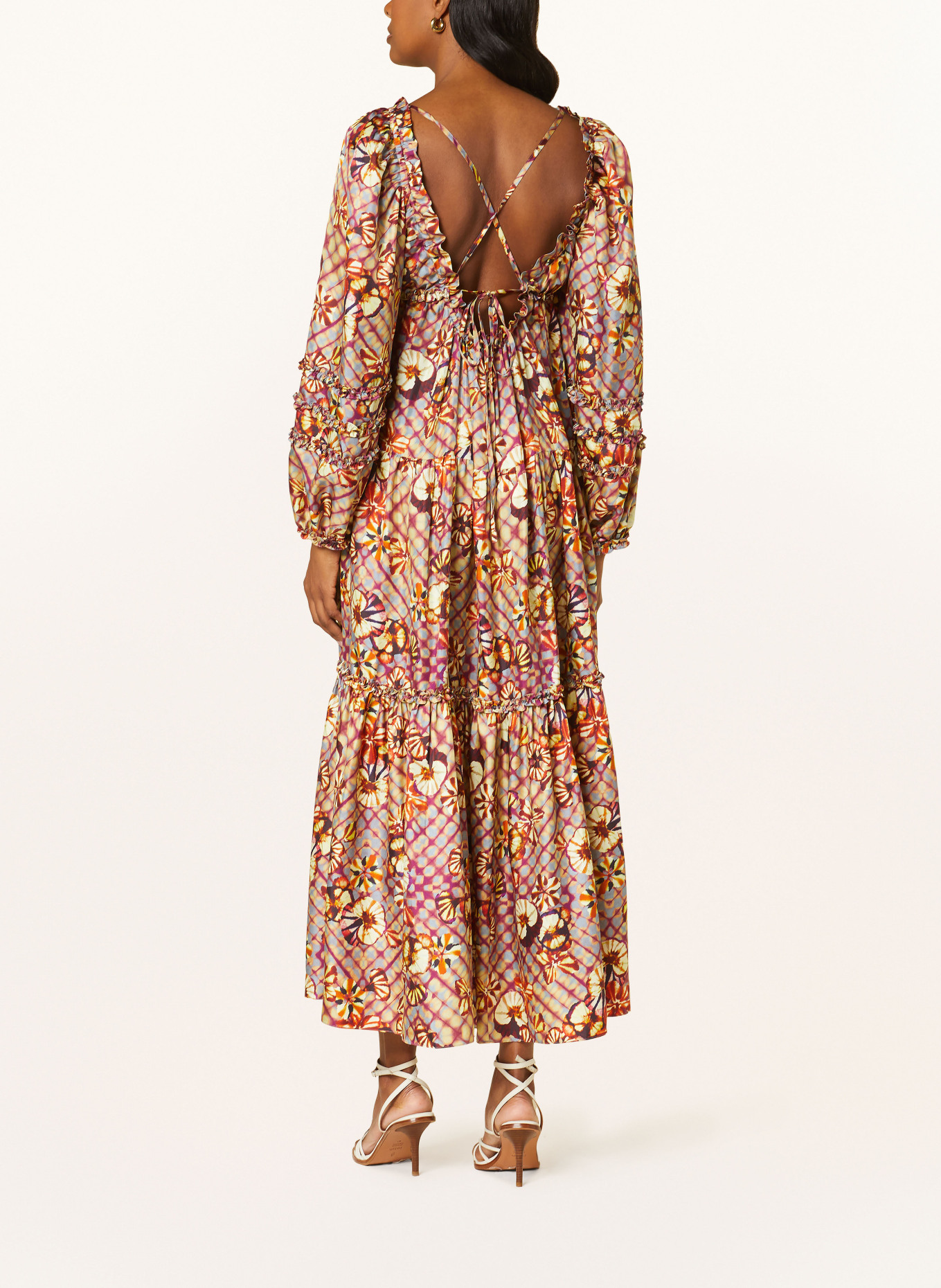 ULLA JOHNSON Sukienka z jedwabiu ANASTASIA, Kolor: LILA/ ŻÓŁTY/ GRANATOWY (Obrazek 3)
