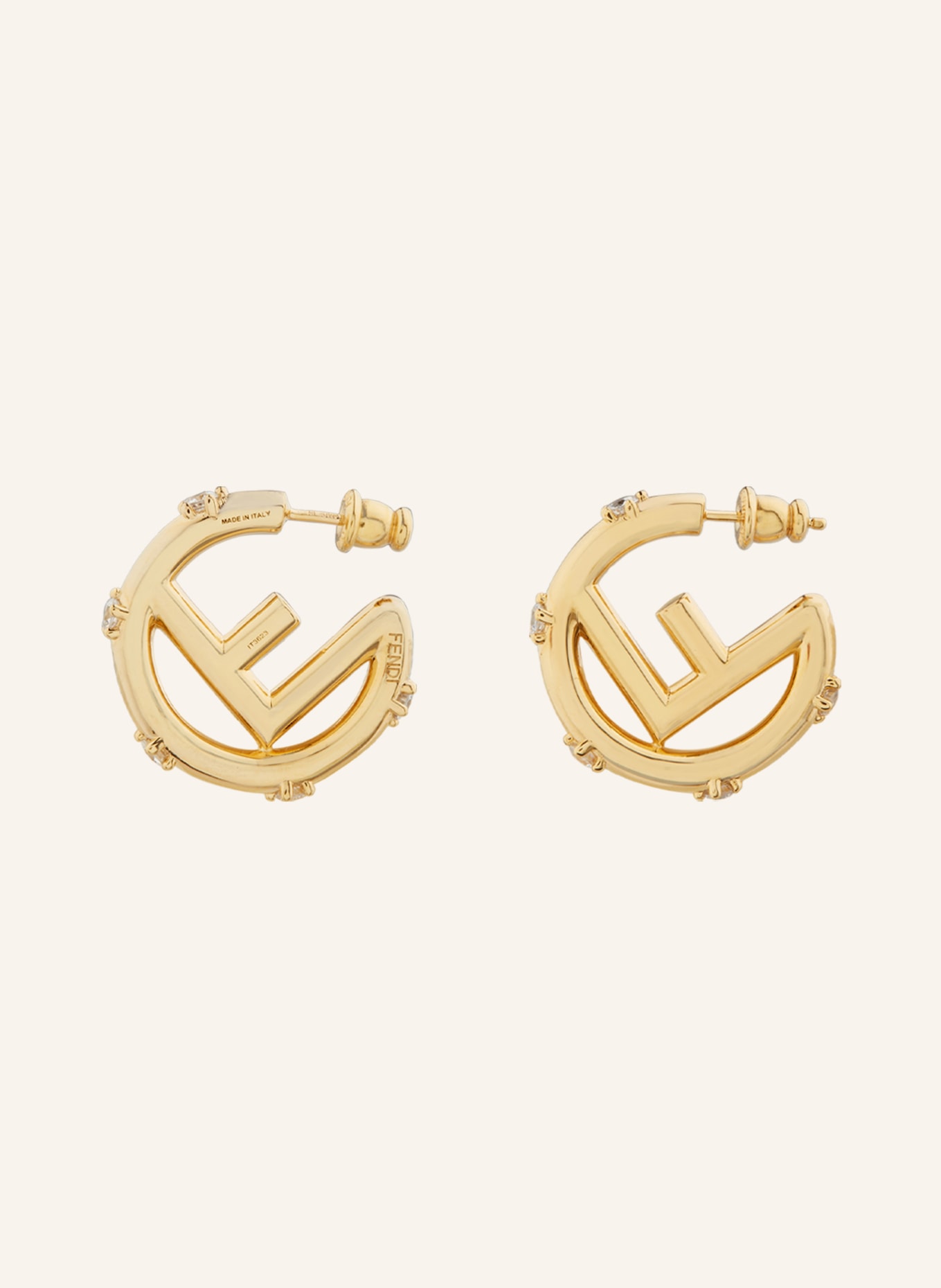 FENDI Earrings, Color: GOLD/ WHITE (Image 2)