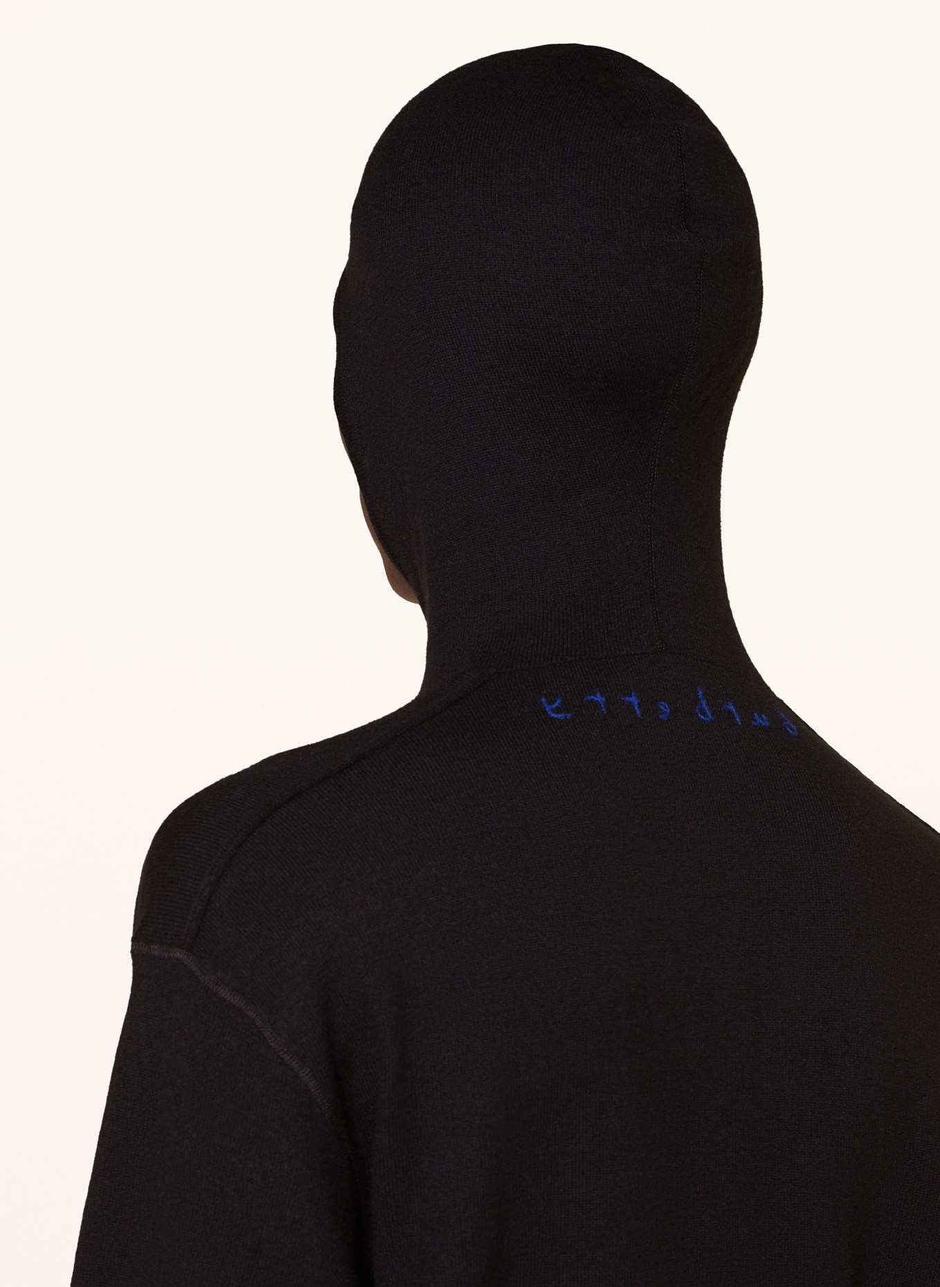 BURBERRY Knit hoodie, Color: BLACK (Image 5)