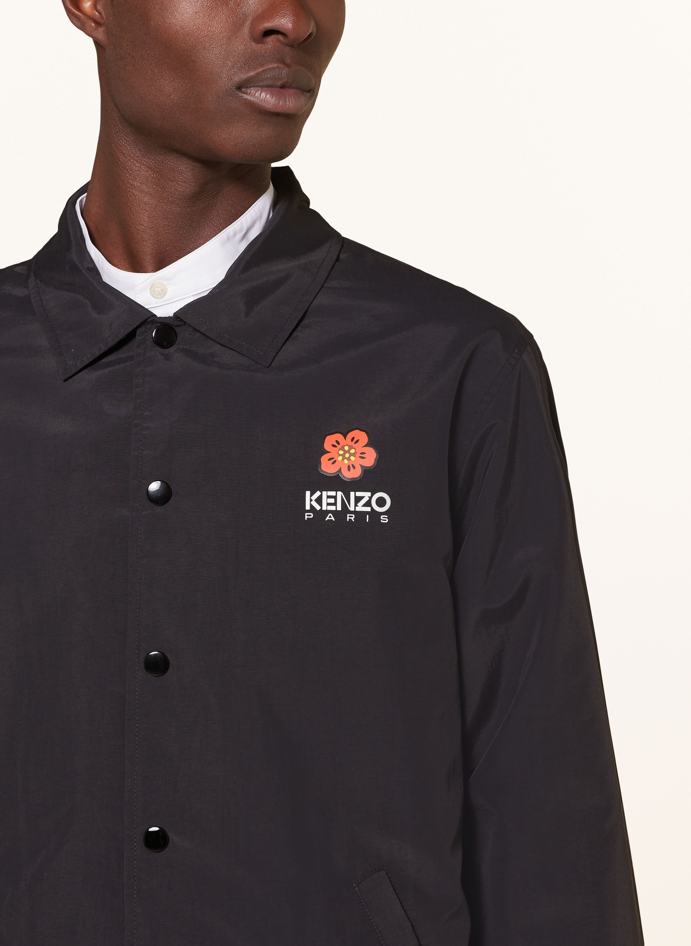 KENZO Overshirt, Color: BLACK/ RED/ WHITE (Image 4)