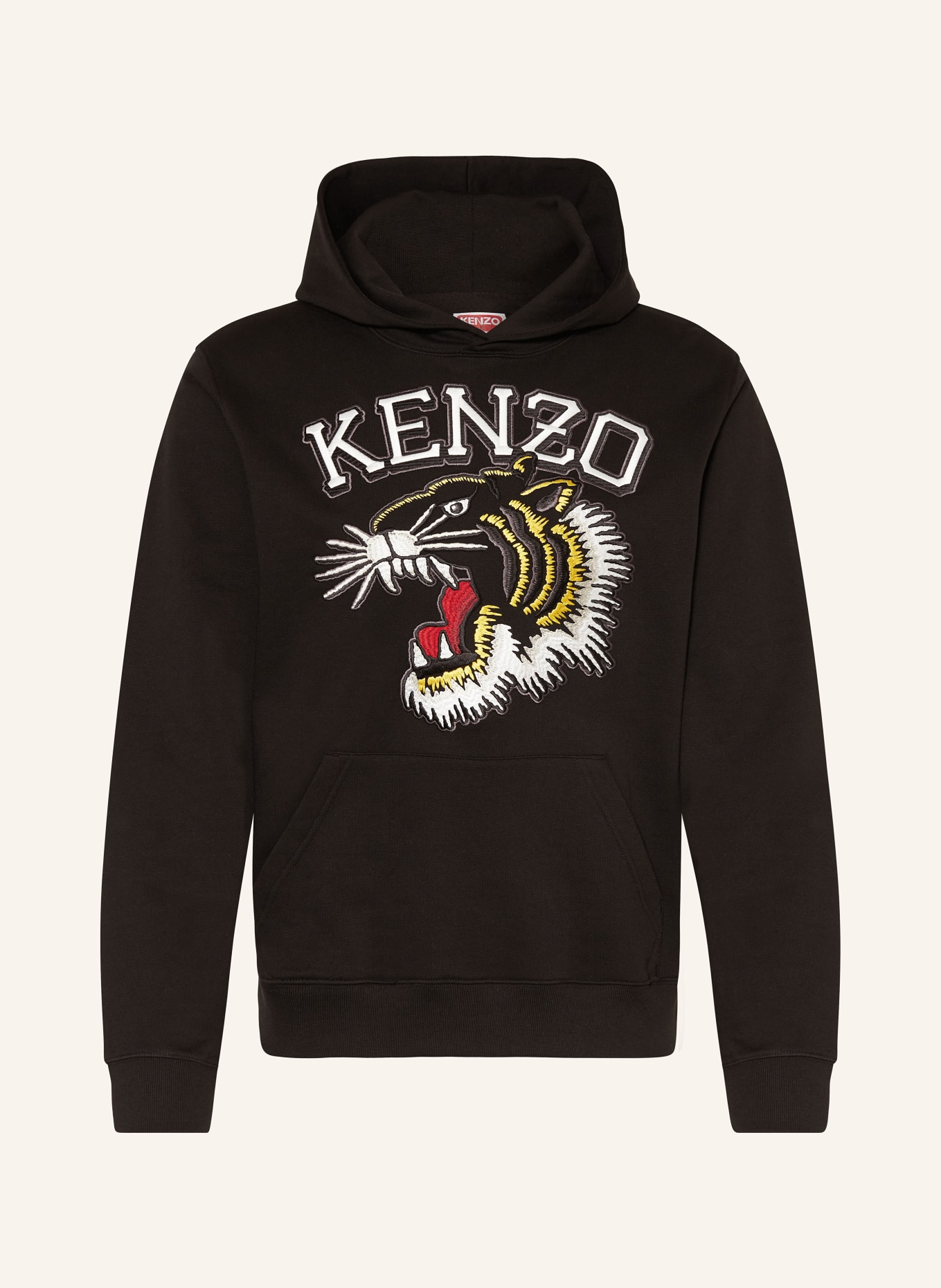 KENZO Hoodie TIGER, Color: BLACK/ WHITE/ DARK YELLOW (Image 1)
