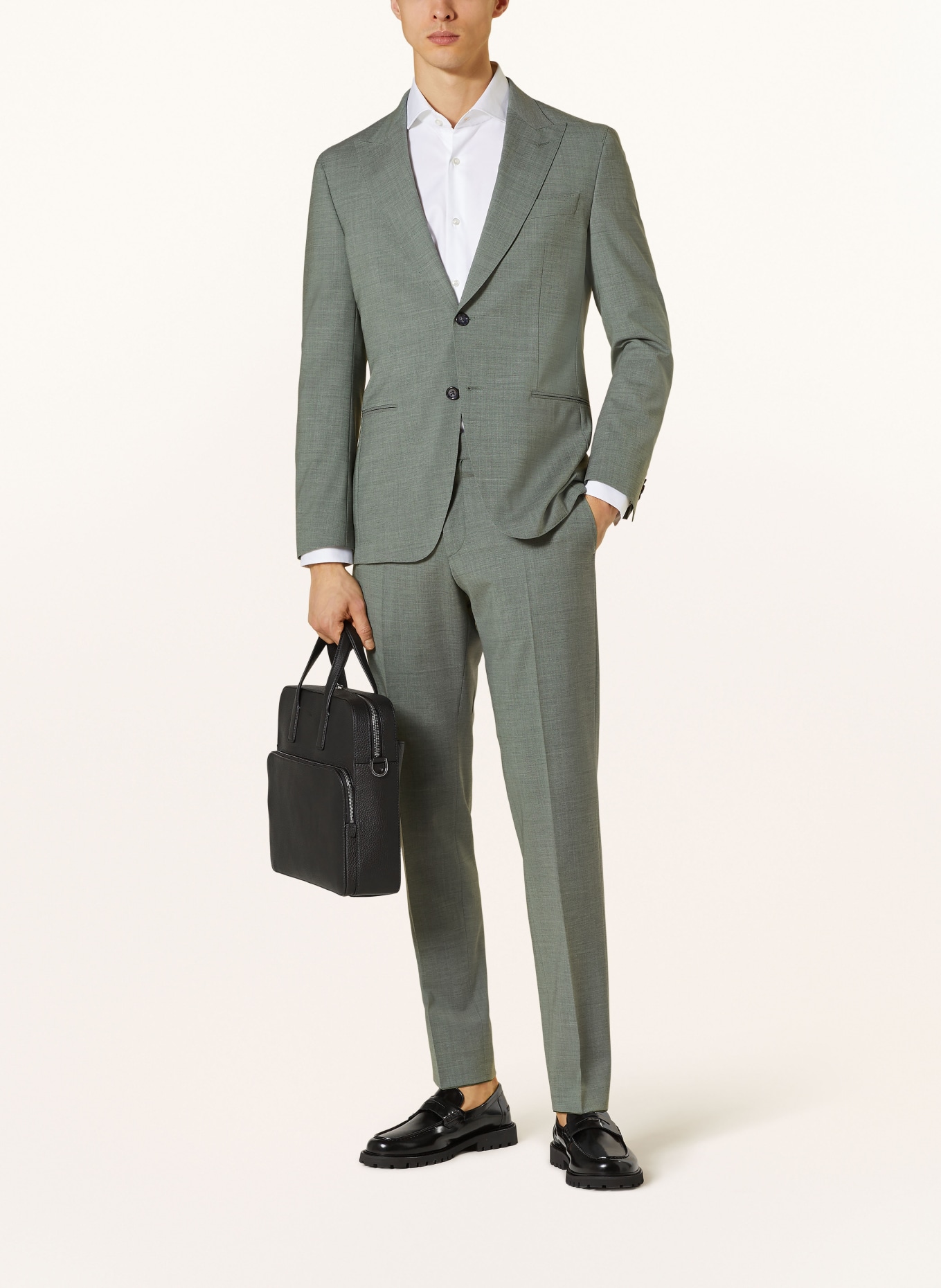 BOSS Suit trousers C-GENIUS slim fit, Color: 306 DARK GREEN (Image 2)