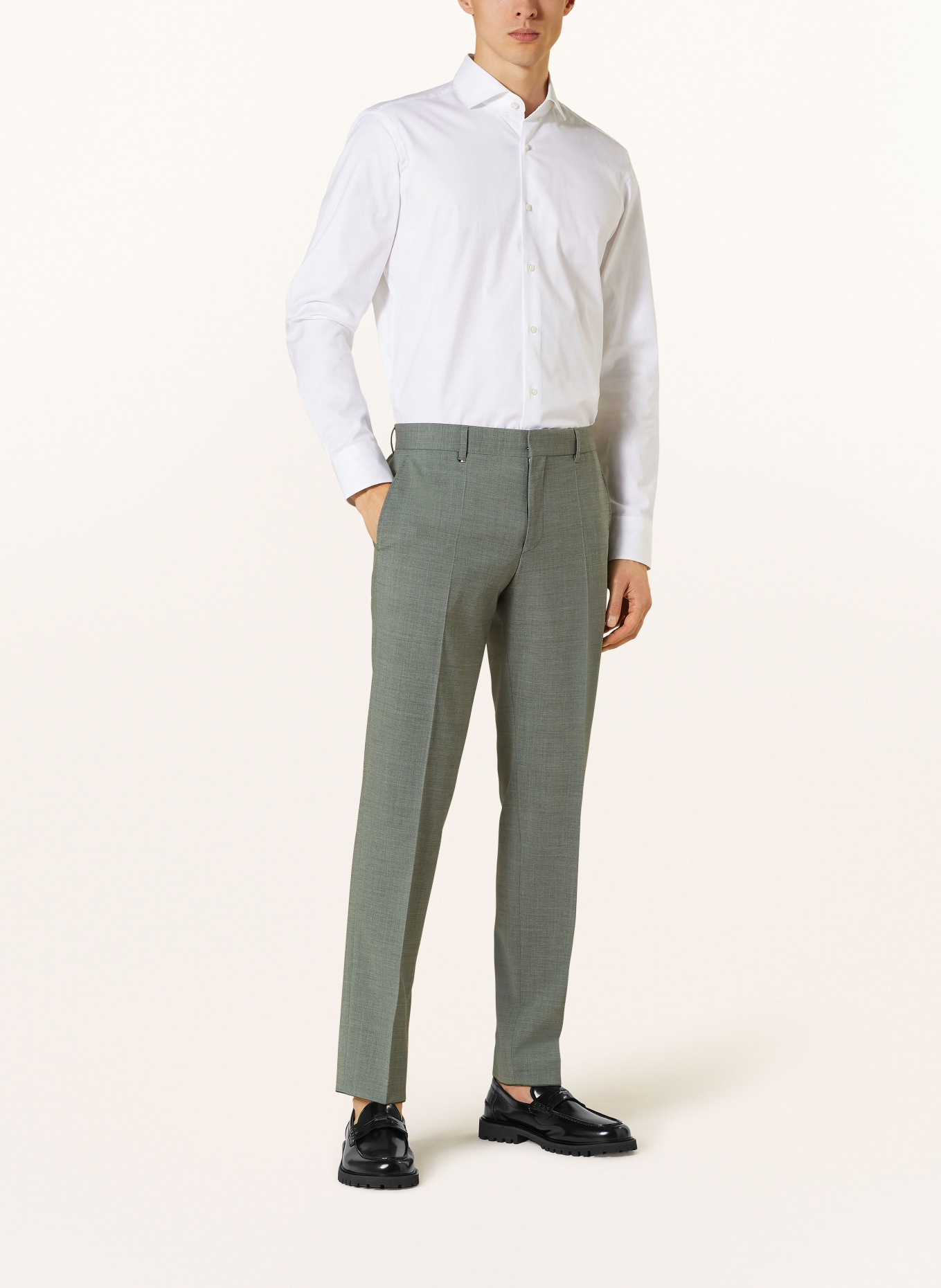 BOSS Spodnie garniturowe C-GENIUS slim fit, Kolor: 306 DARK GREEN (Obrazek 3)