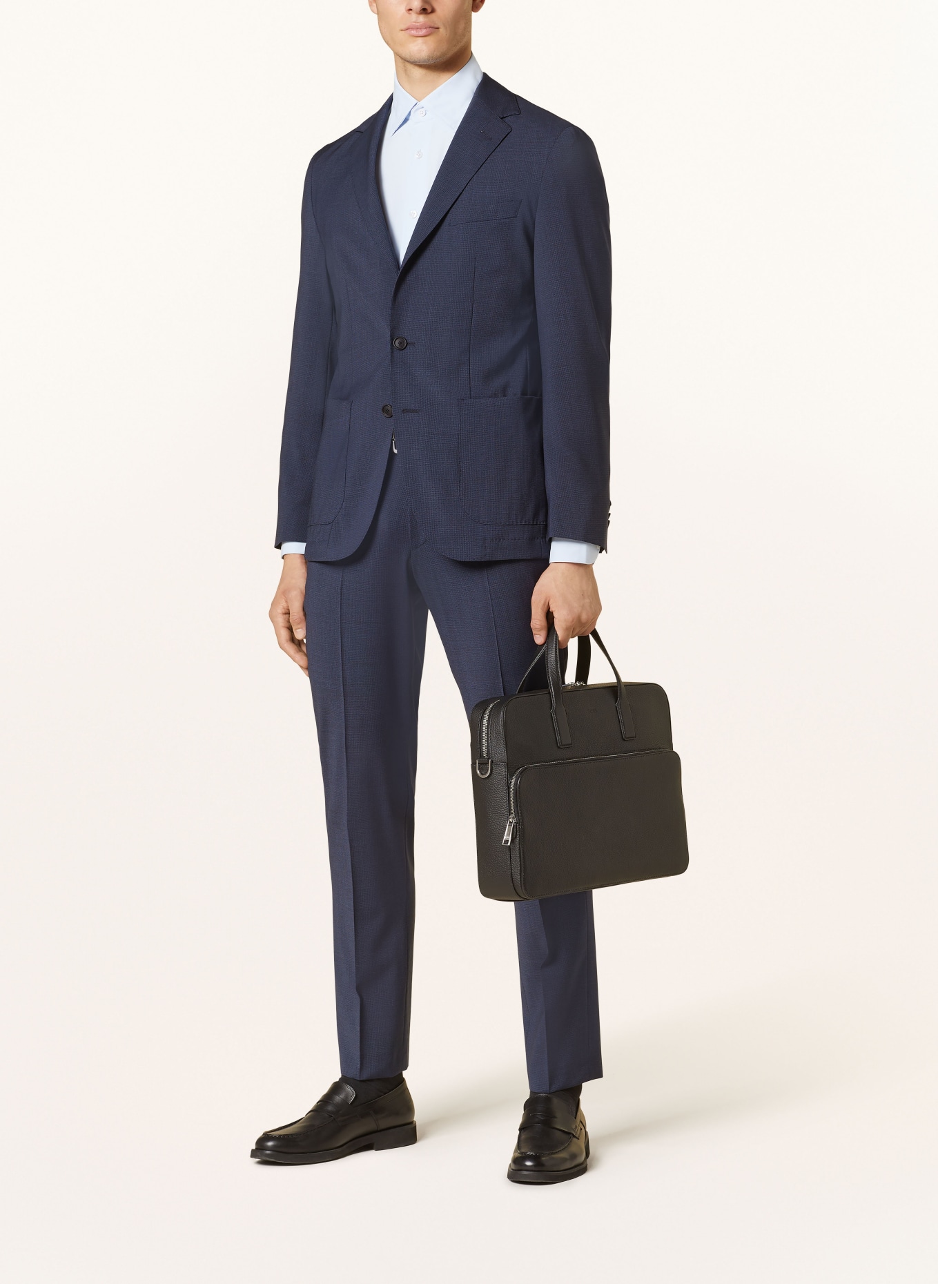 BOSS Suit trousers LENON regular fit, Color: 404 DARK BLUE (Image 2)