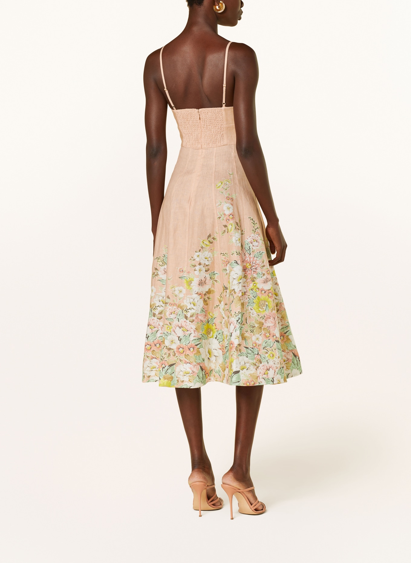 ZIMMERMANN Linen dress MATCHMAKER PICNIC, Color: SALMON (Image 3)