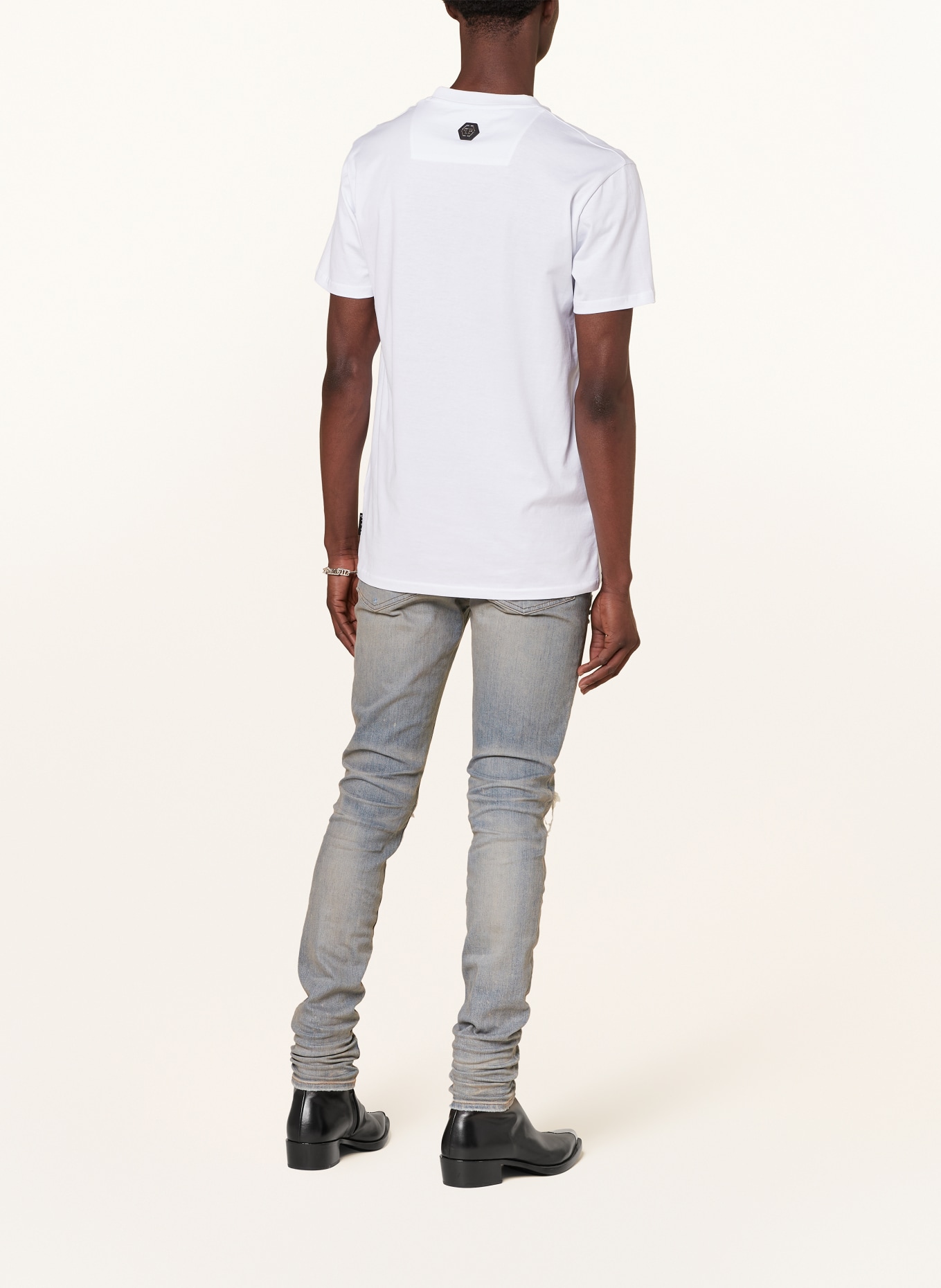 PHILIPP PLEIN T-shirt, Color: WHITE/ BLACK (Image 3)