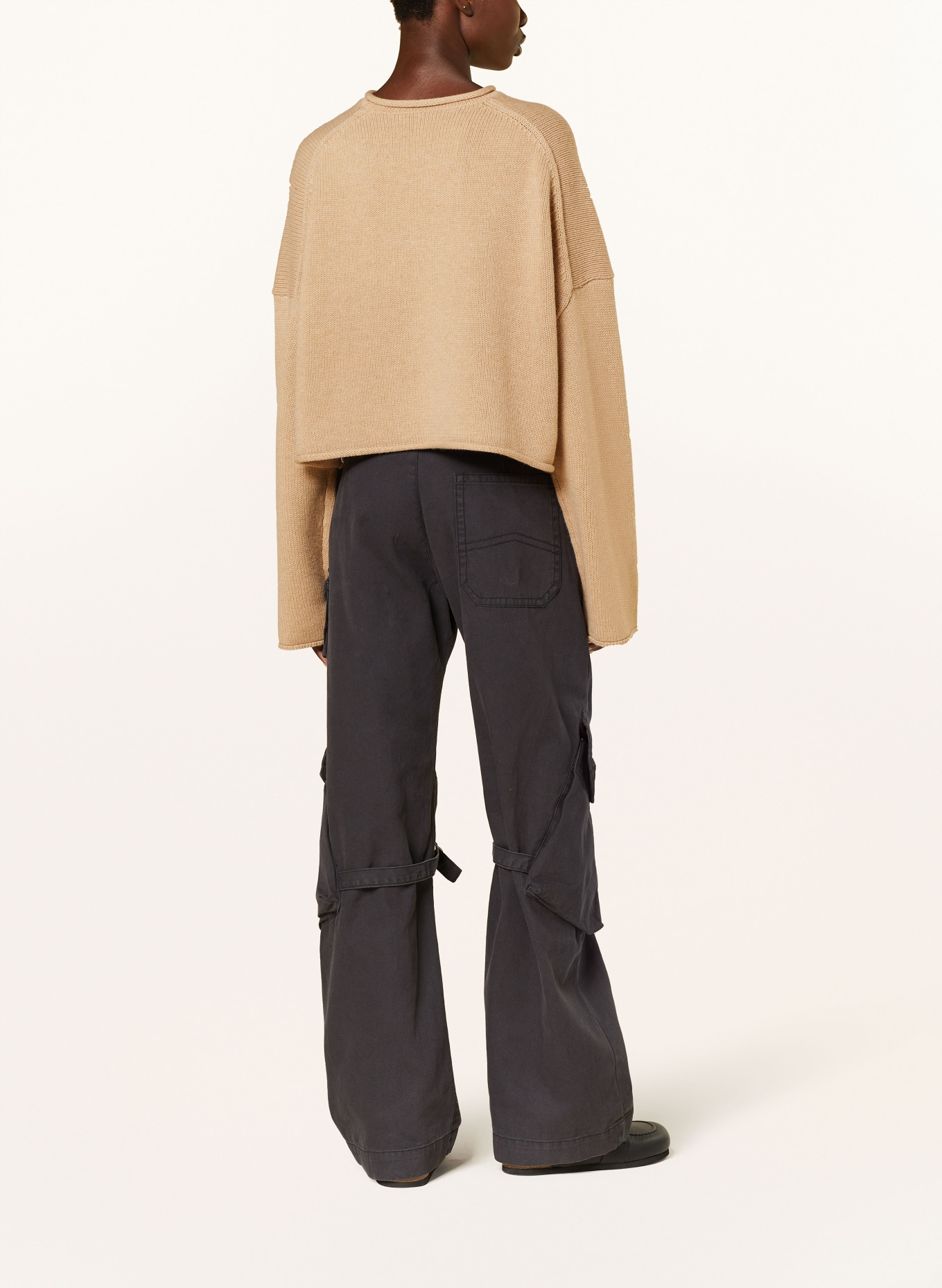 JW ANDERSON Cropped sweater, Color: BEIGE (Image 3)