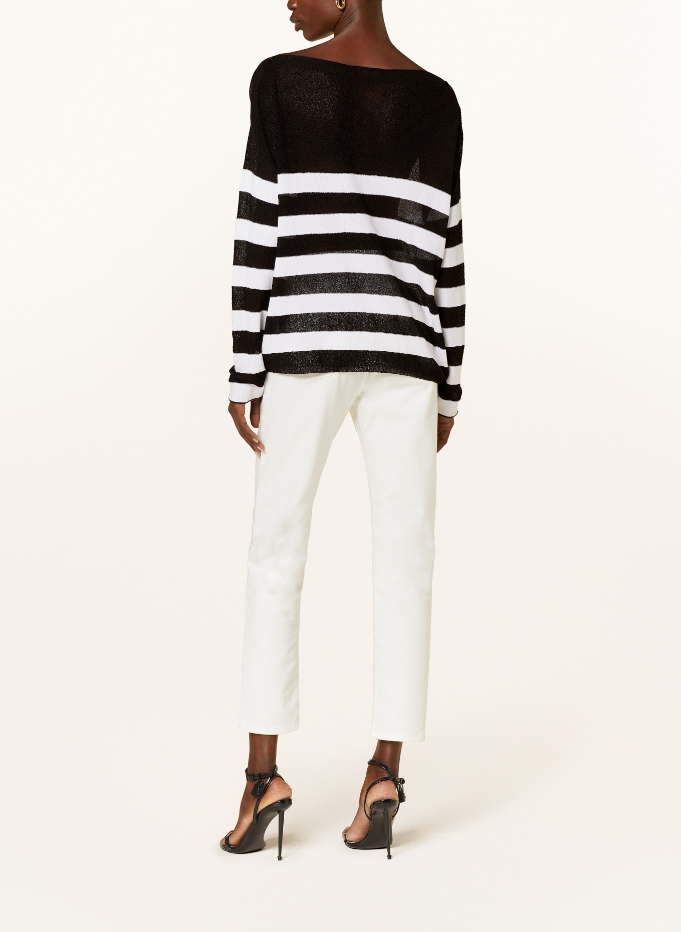 BALMAIN Sweater, Color: BLACK/ WHITE (Image 3)