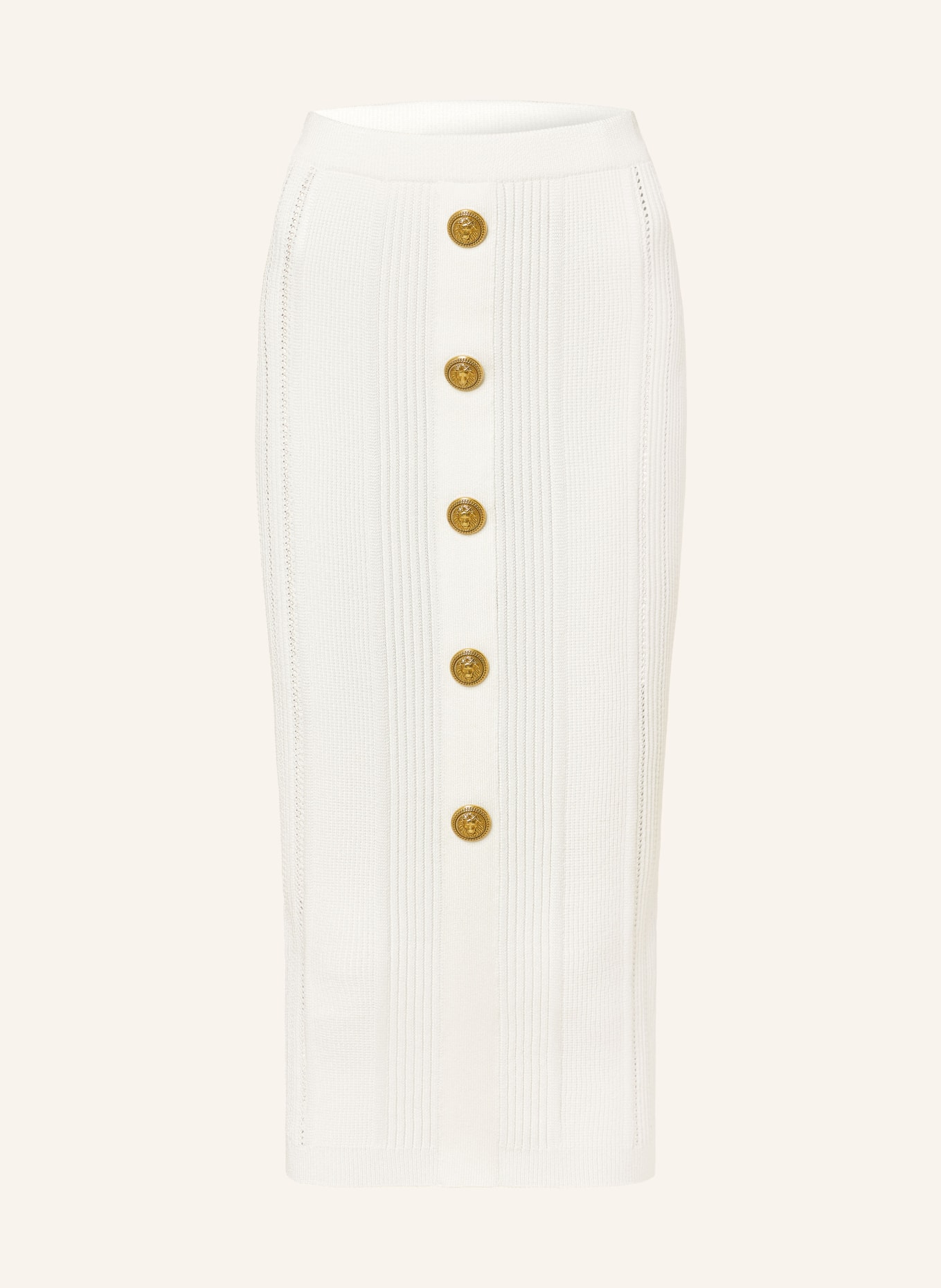 BALMAIN Knit skirt, Color: WHITE (Image 1)