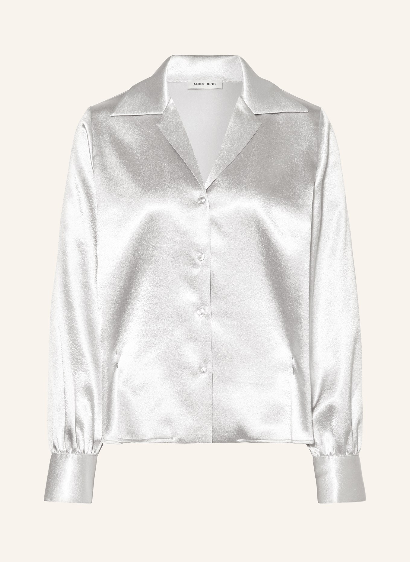 ANINE BING Blouse MYLAH, Color: SILVER (Image 1)