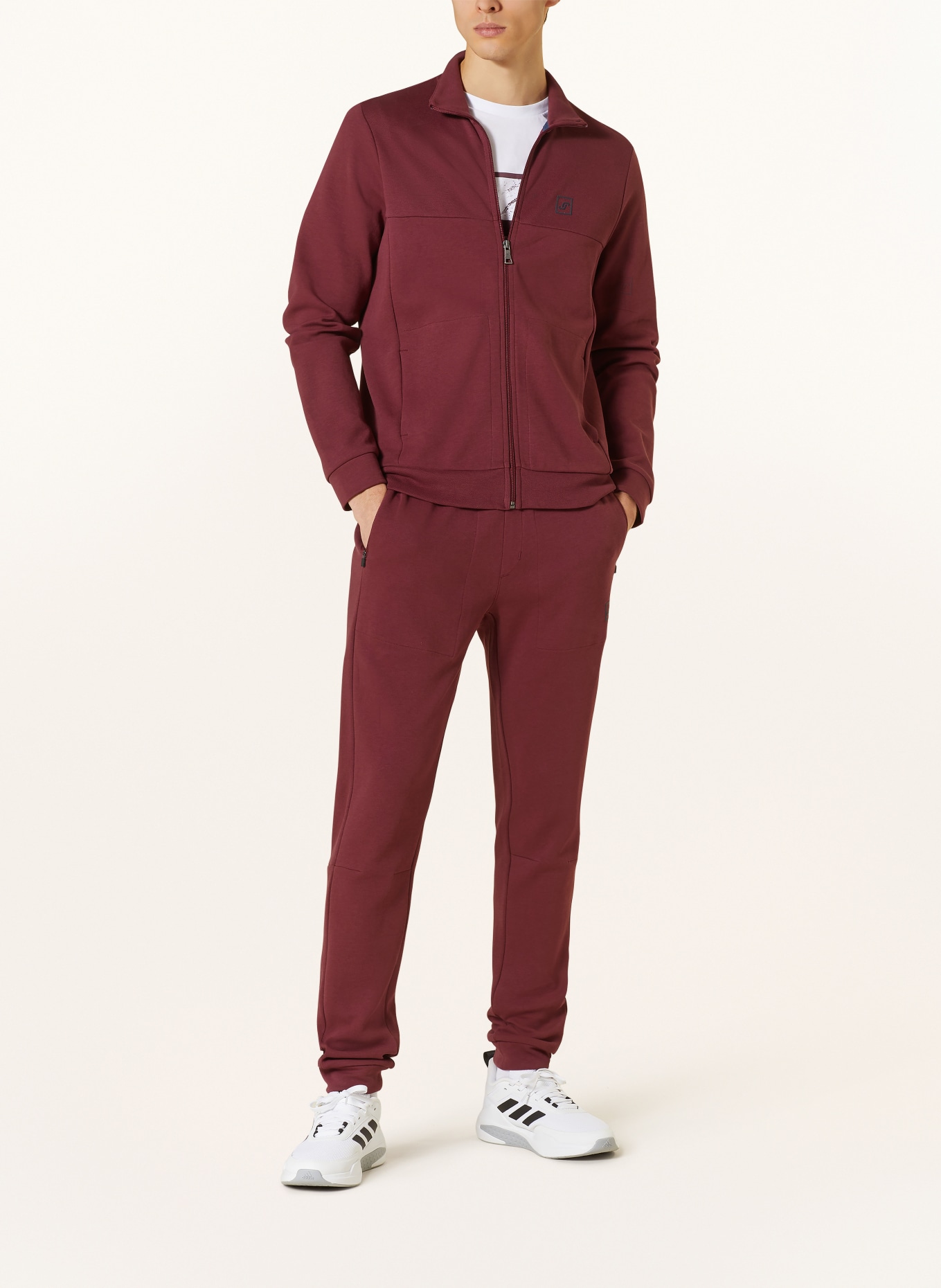 JOY sportswear Sweat jacket MIGUEL, Color: DARK RED (Image 2)