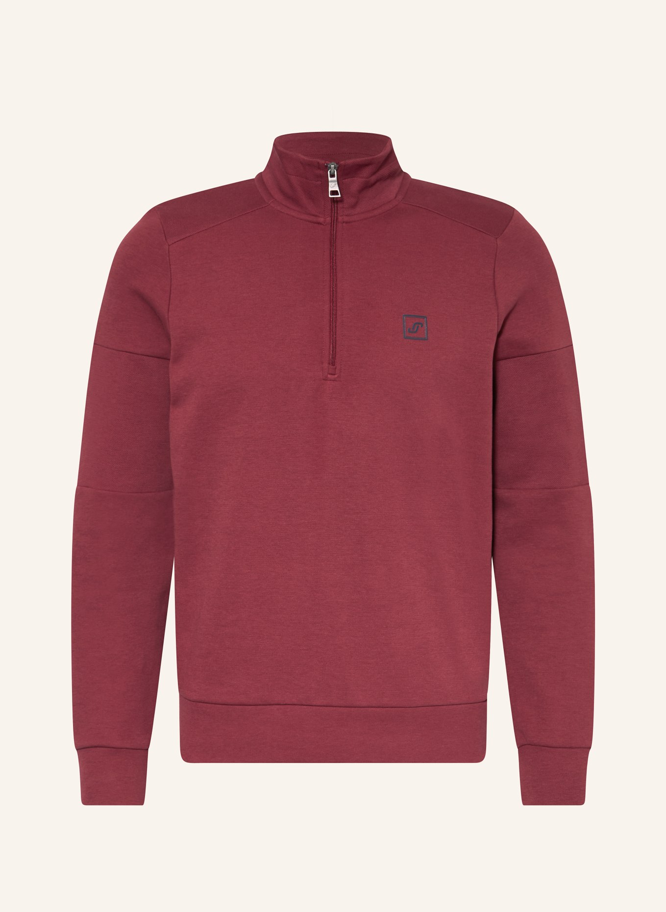 JOY sportswear Sweat fabric half-zip sweater ARMIN, Color: DARK RED (Image 1)