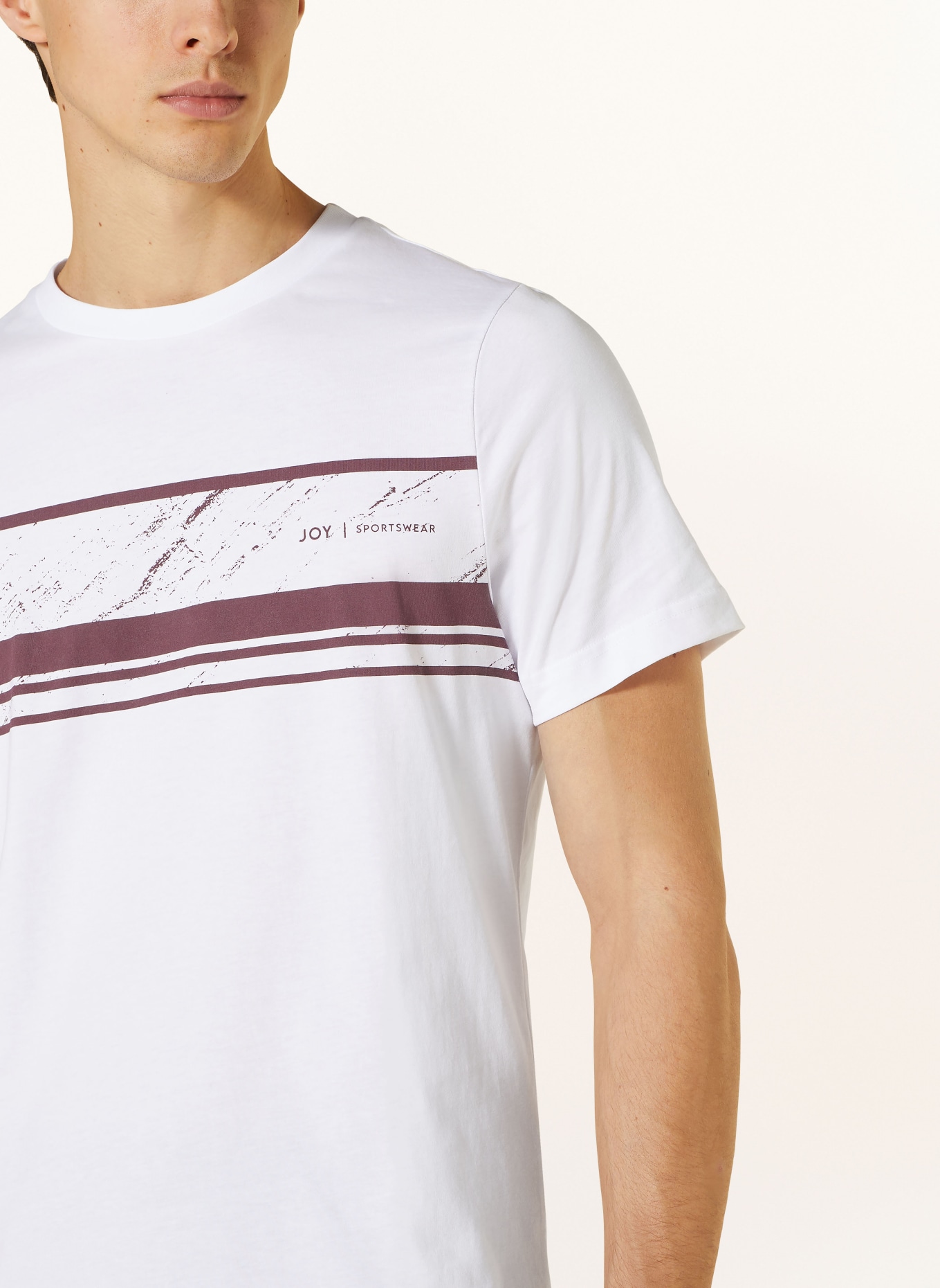 JOY sportswear T-shirt SASHA, Kolor: BIAŁY/ CIEMNOCZERWONY (Obrazek 4)