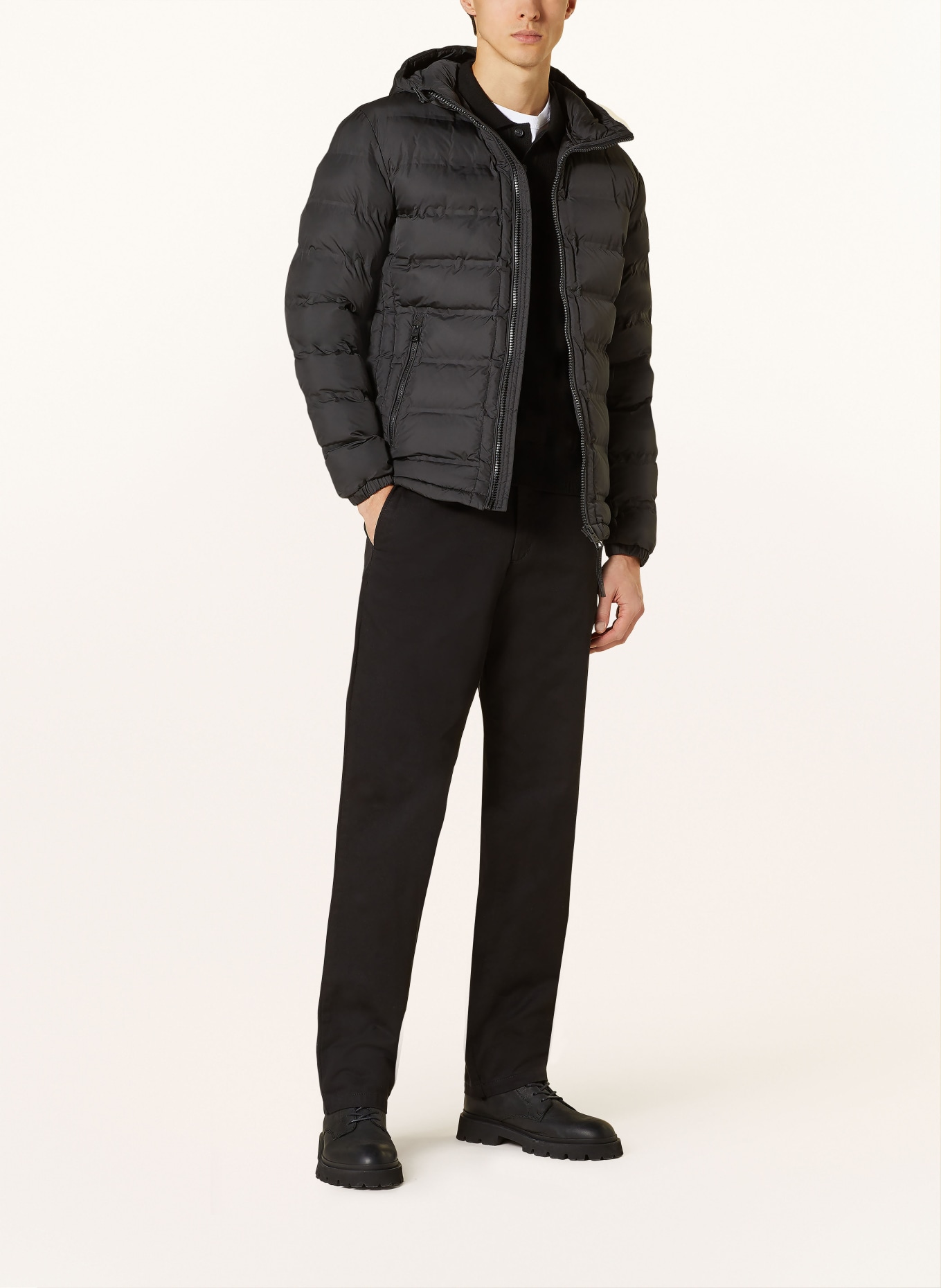 STRELLSON Quilted jacket MODICA, Color: BLACK (Image 2)
