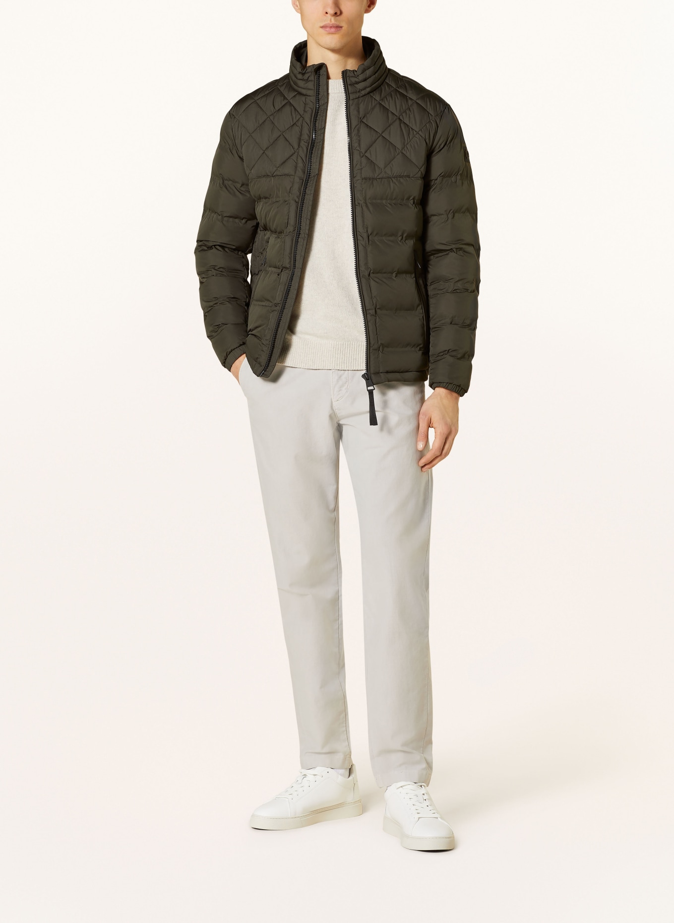 STRELLSON Quilted jacket CLASON, Color: KHAKI (Image 2)