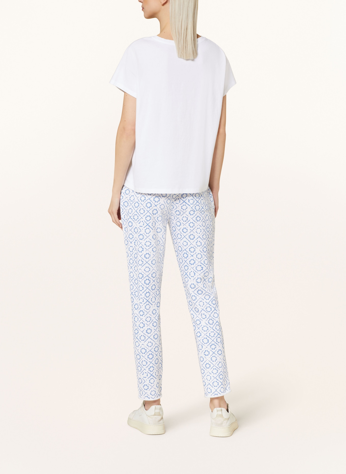 Juvia Sweatpants SMILLA, Color: WHITE/ BLUE (Image 3)
