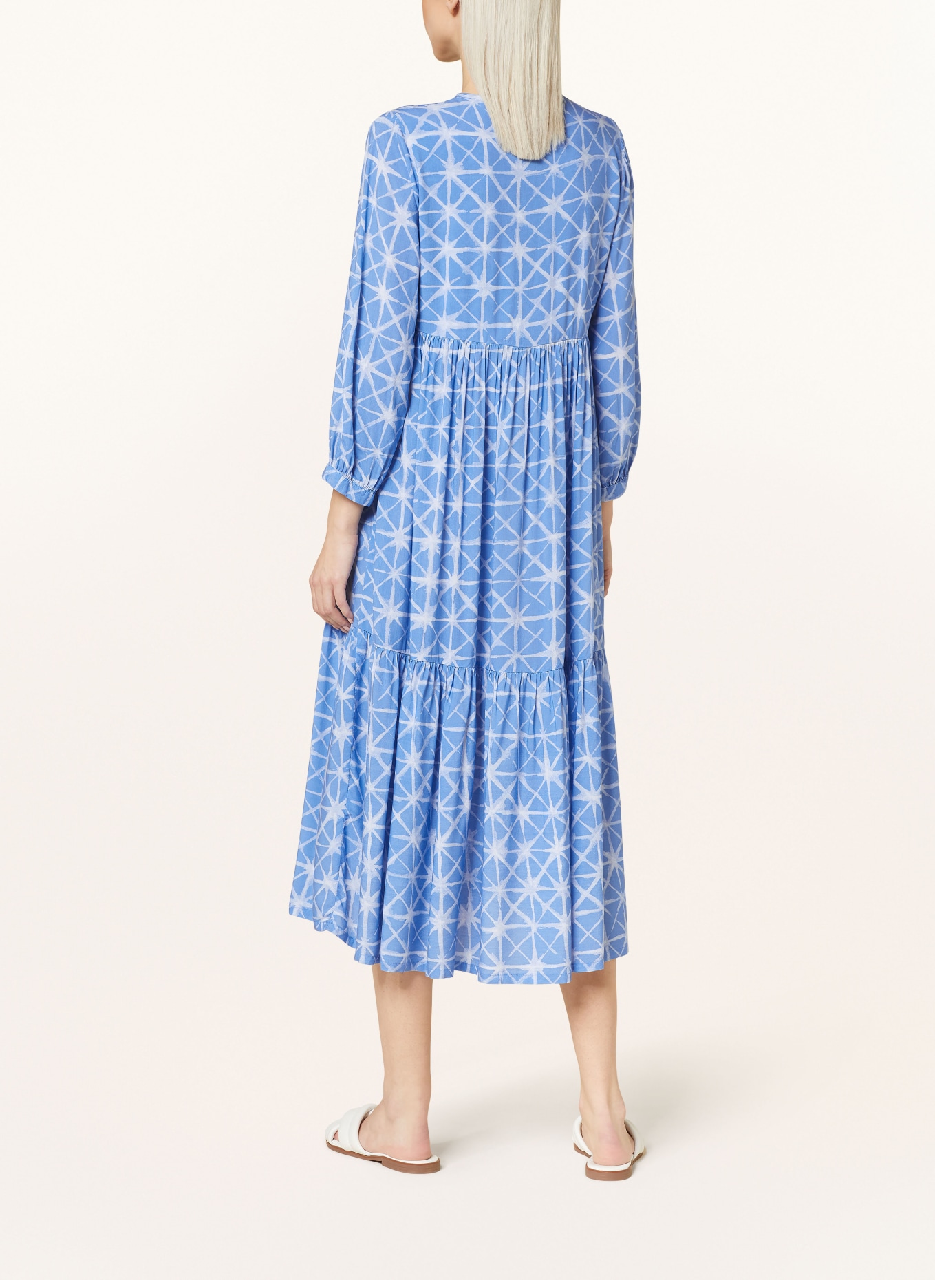 Juvia Dress MALOU with 3/4 sleeves, Color: BLUE/ WHITE (Image 3)