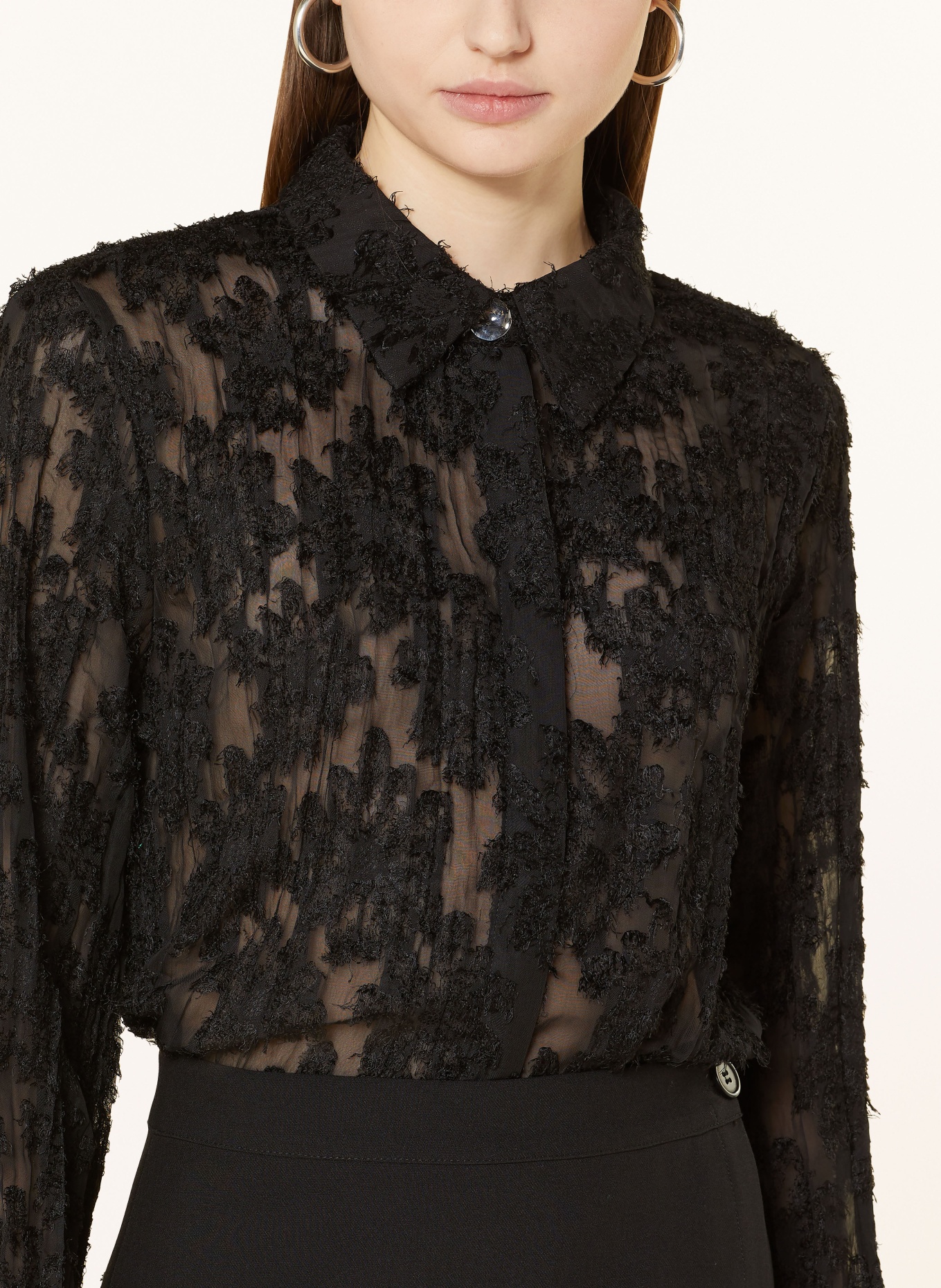 ROUGE VILA Shirt blouse, Color: BLACK (Image 4)
