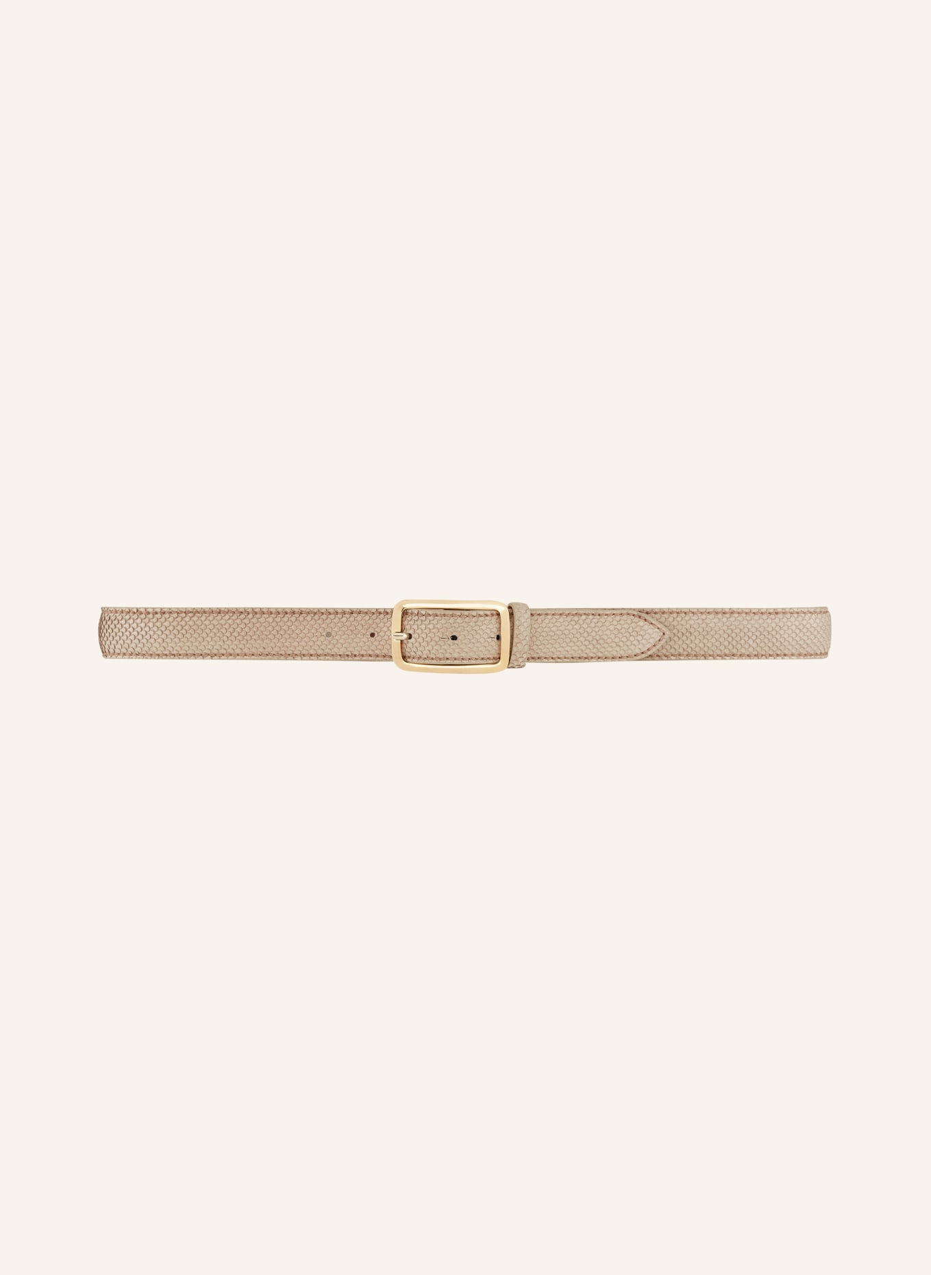 Reptile's House Leather belt, Color: BEIGE (Image 2)