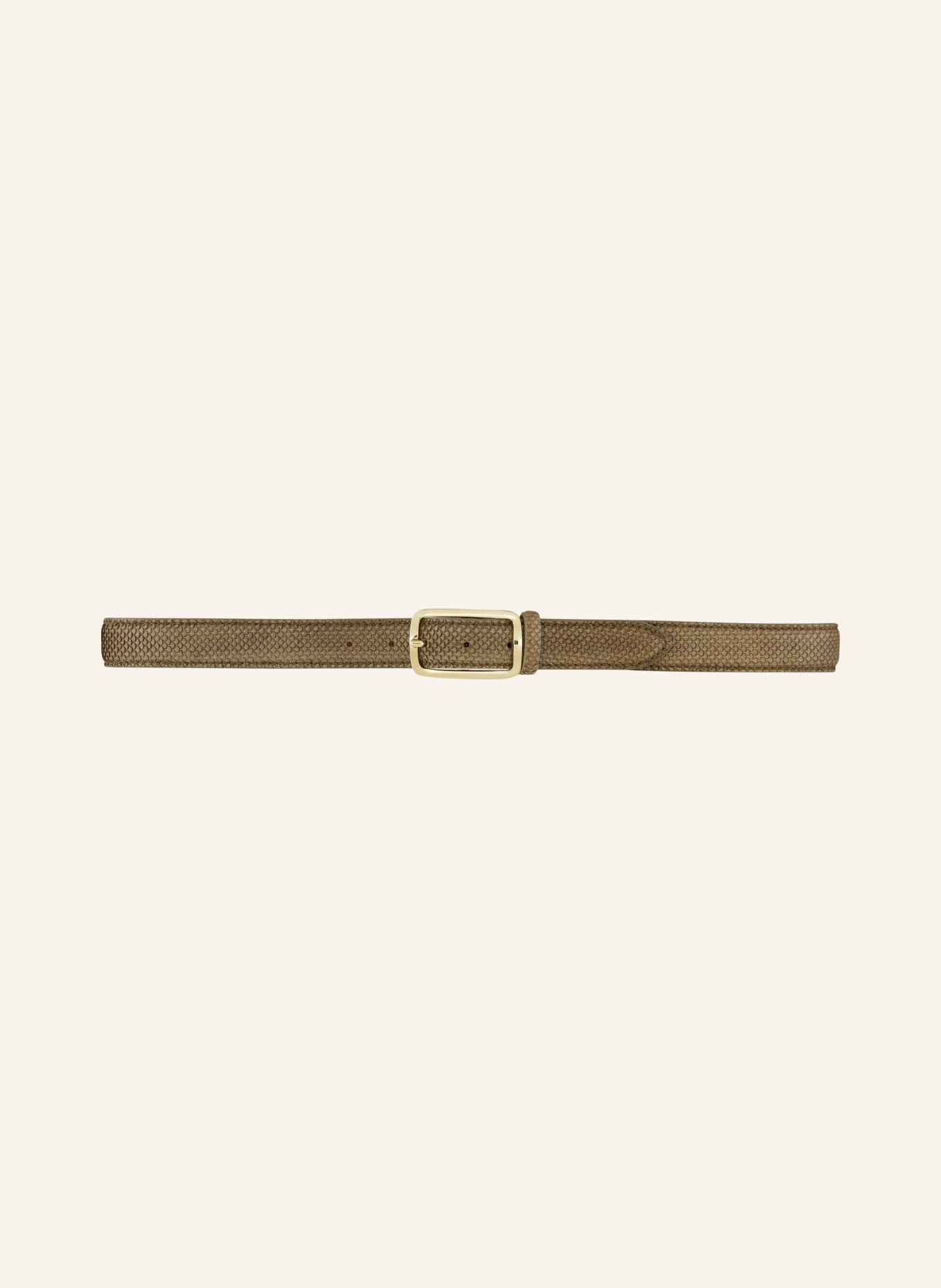 Reptile's House Leather belt, Color: TAUPE (Image 2)