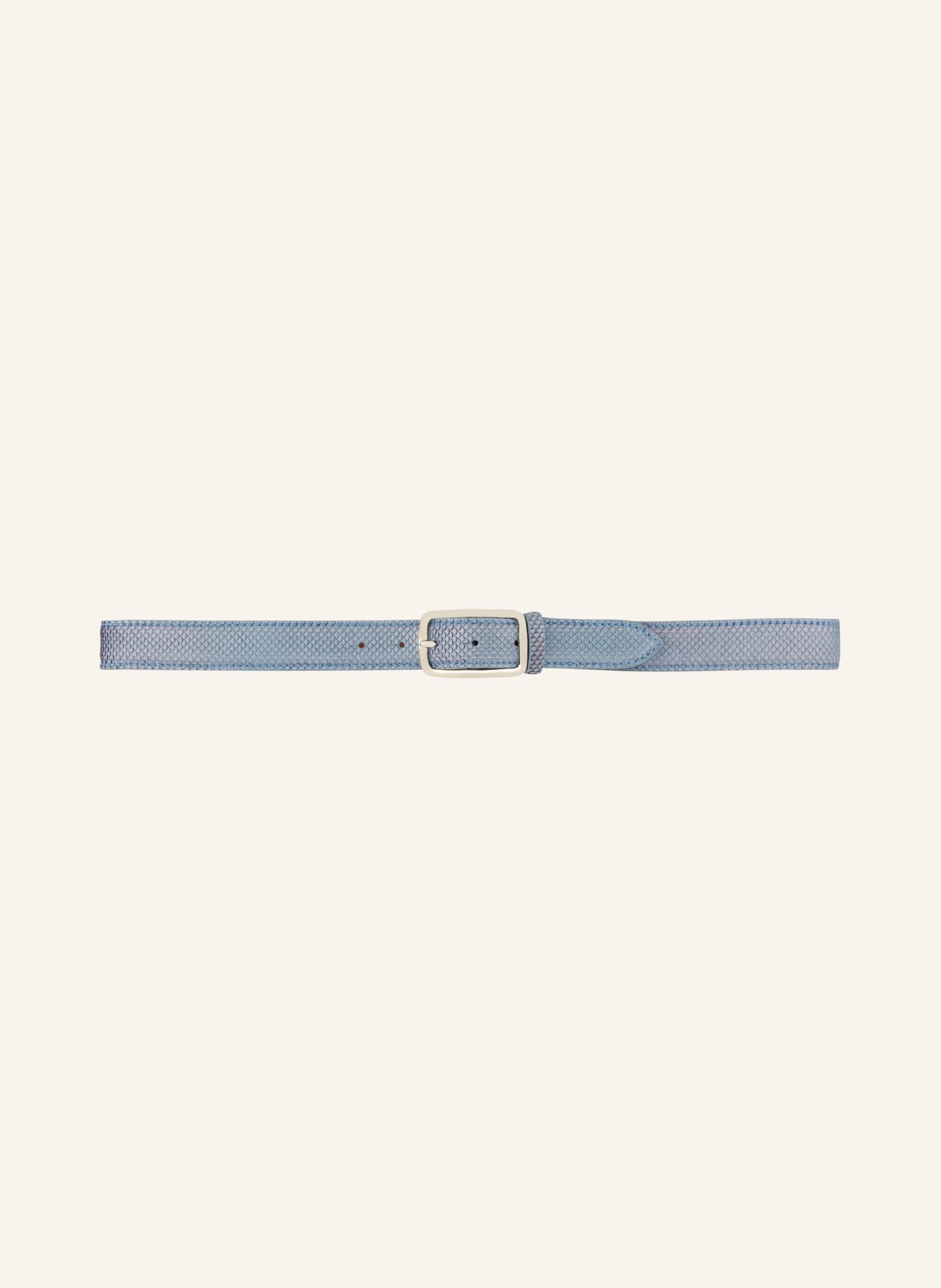 Reptile's House Leather belt, Color: LIGHT BLUE (Image 2)
