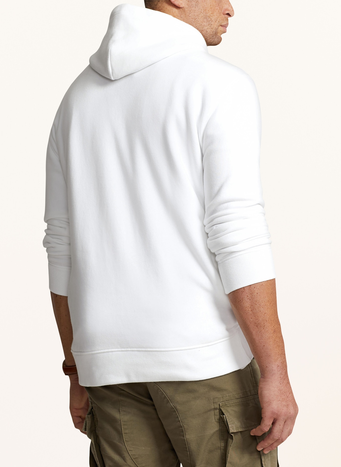 POLO RALPH LAUREN Big & Tall Hoodie, Color: WHITE (Image 3)