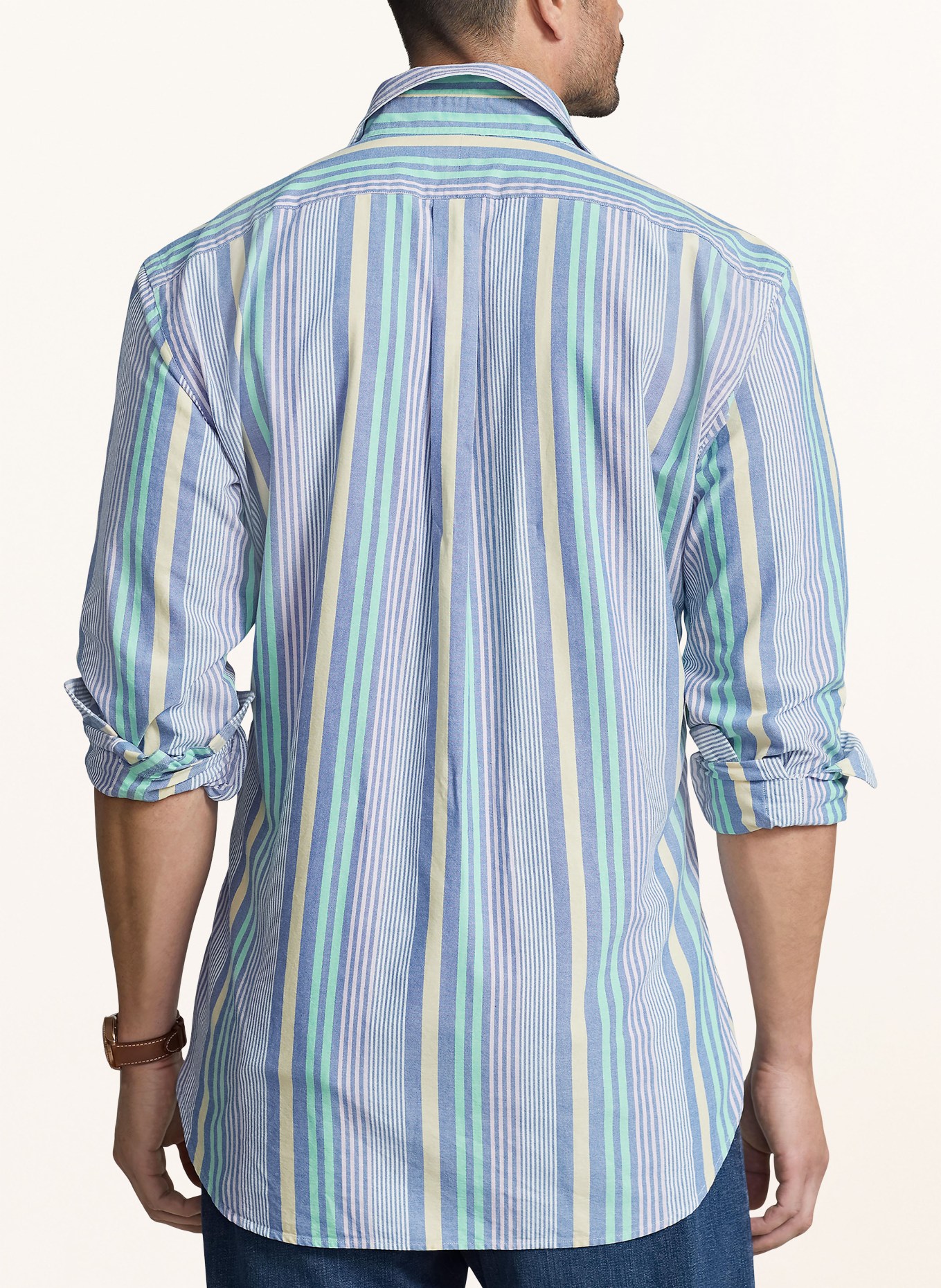 POLO RALPH LAUREN Big & Tall Shirt regular fit, Color: BLUE/ WHITE/ TURQUOISE (Image 3)
