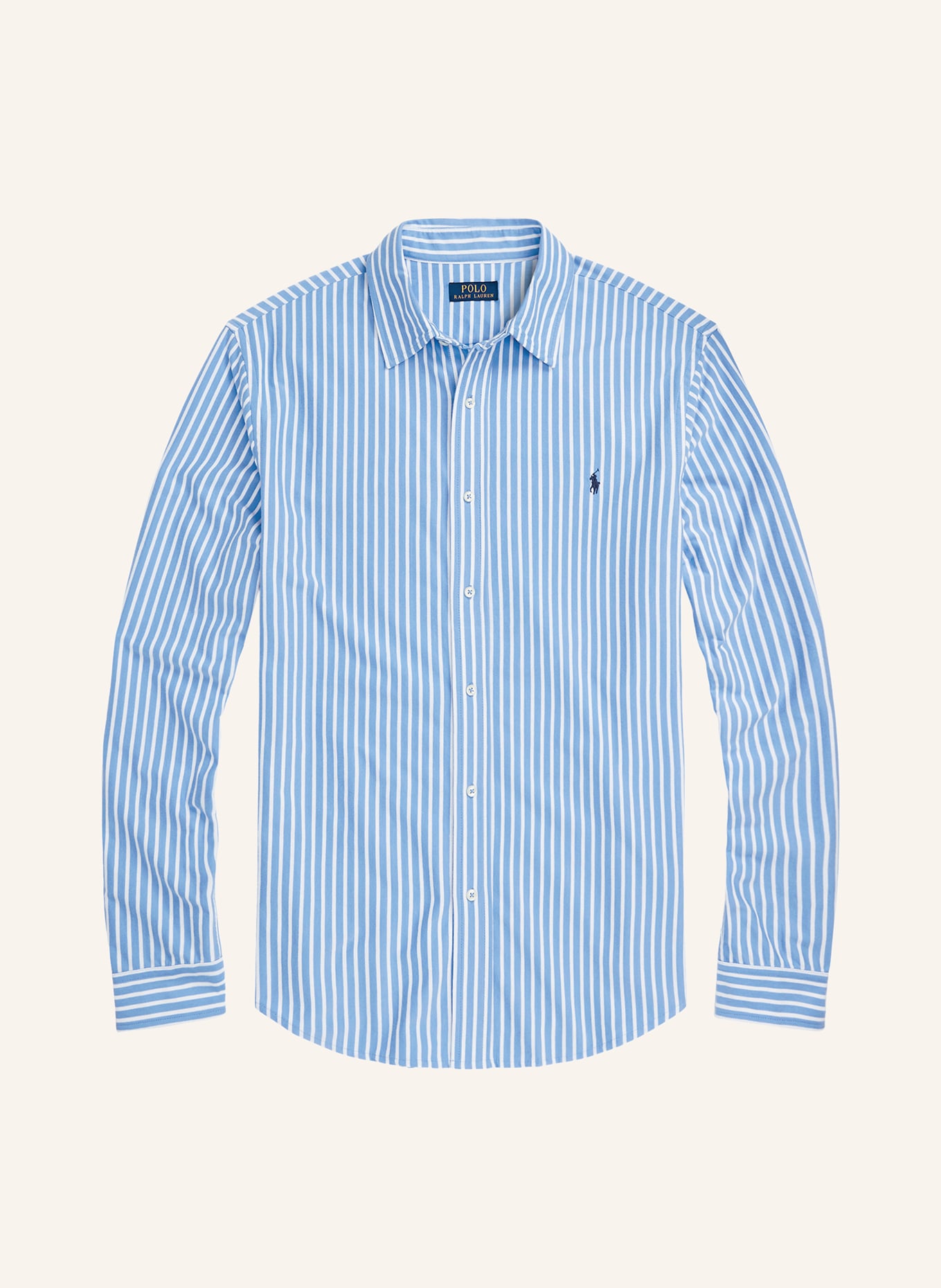 POLO RALPH LAUREN Big & Tall Shirt regular fit, Color: WHITE/ LIGHT BLUE (Image 1)