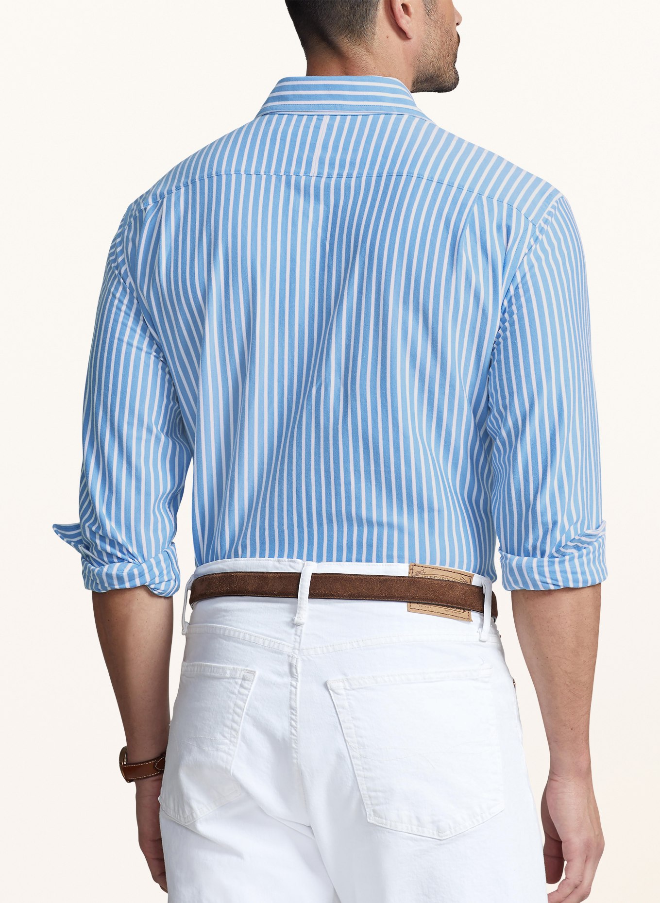 POLO RALPH LAUREN Big & Tall Hemd Regular Fit, Farbe: WEISS/ HELLBLAU (Bild 3)