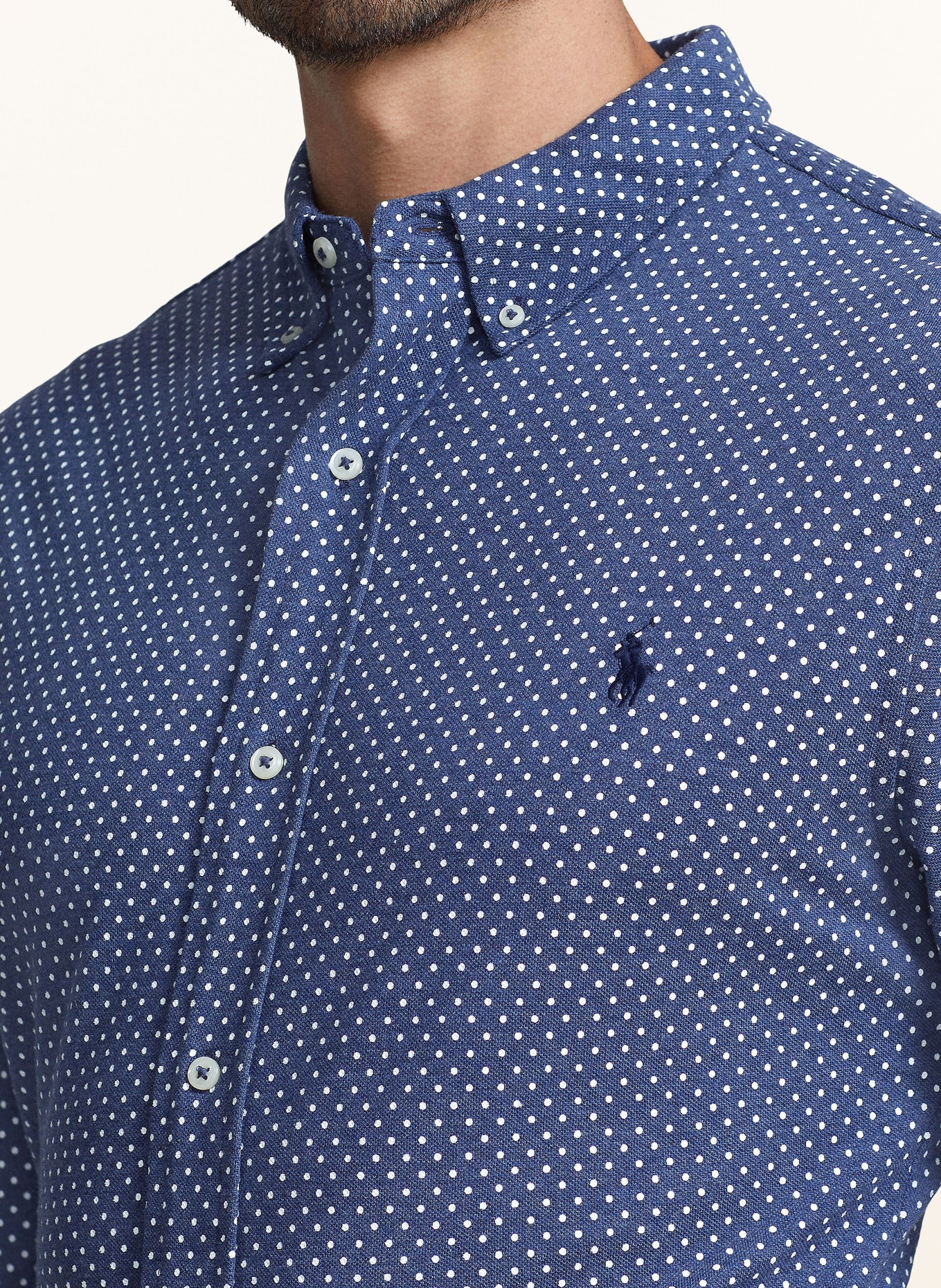 POLO RALPH LAUREN Big & Tall Shirt slim fit, Color: BLUE/ WHITE (Image 4)