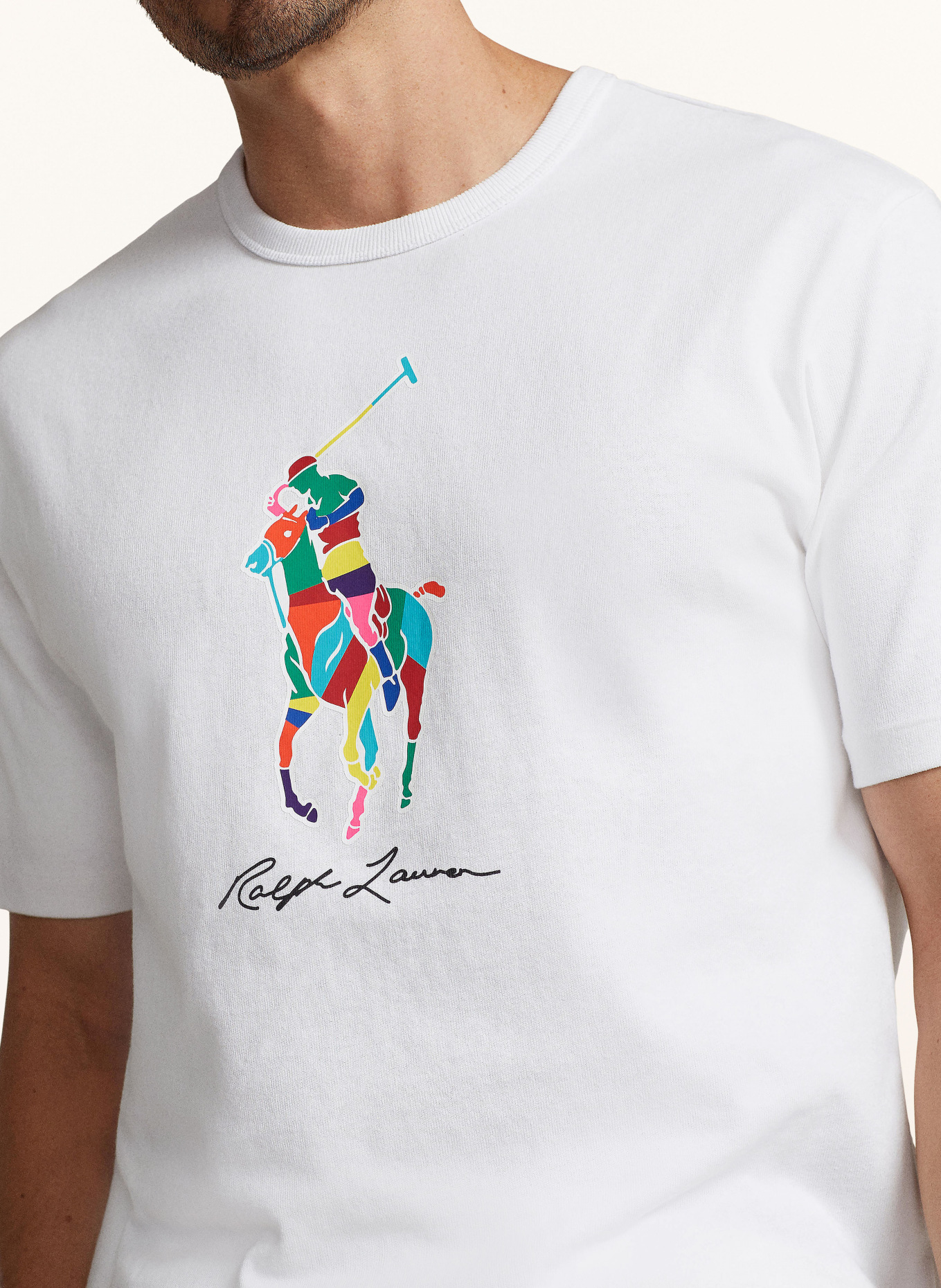 POLO RALPH LAUREN Big & Tall T-Shirt, Farbe: WEISS (Bild 4)