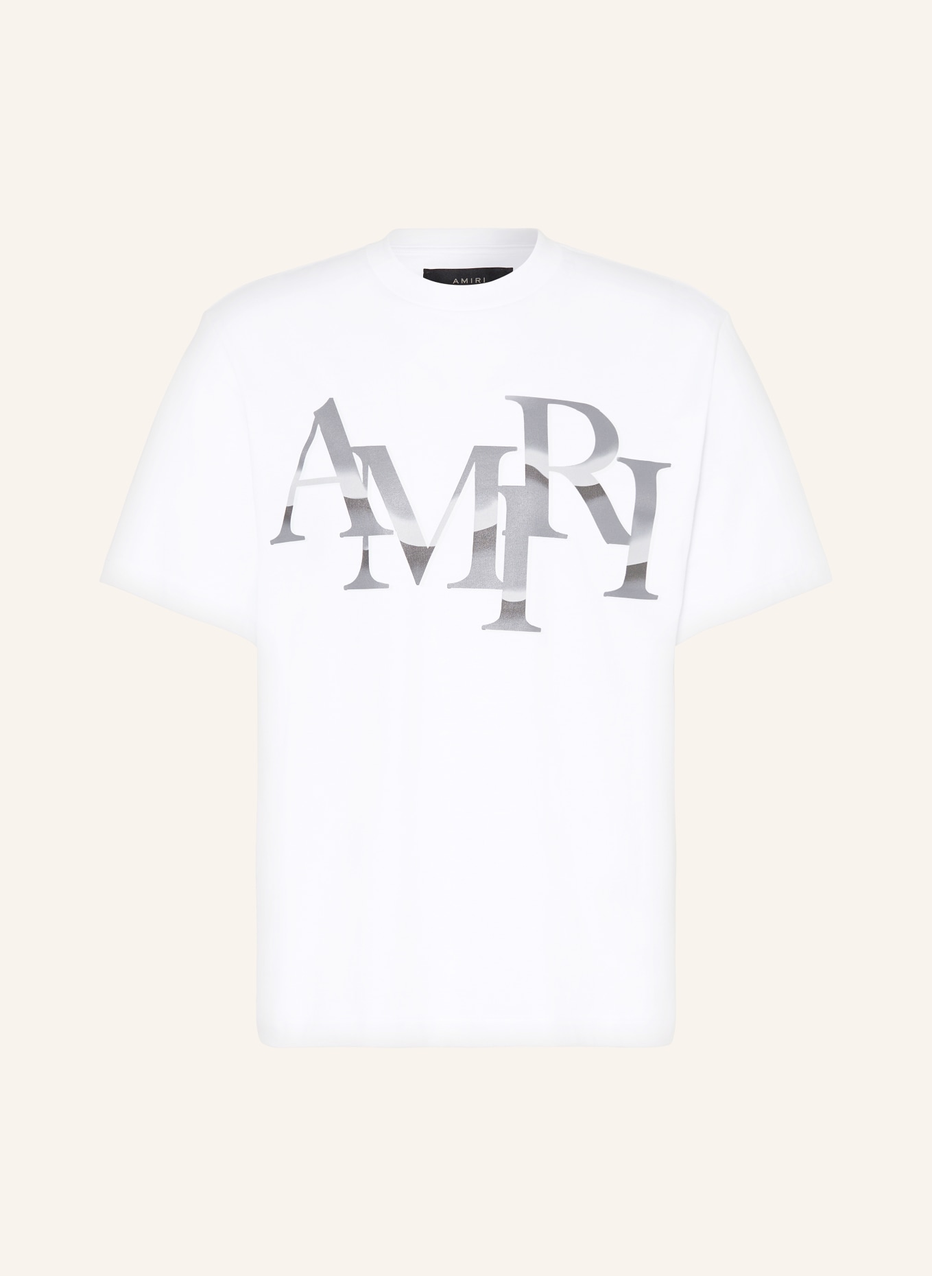 AMIRI T-Shirt, Farbe: WEISS/ DUNKELGRAU/ HELLGRAU (Bild 1)