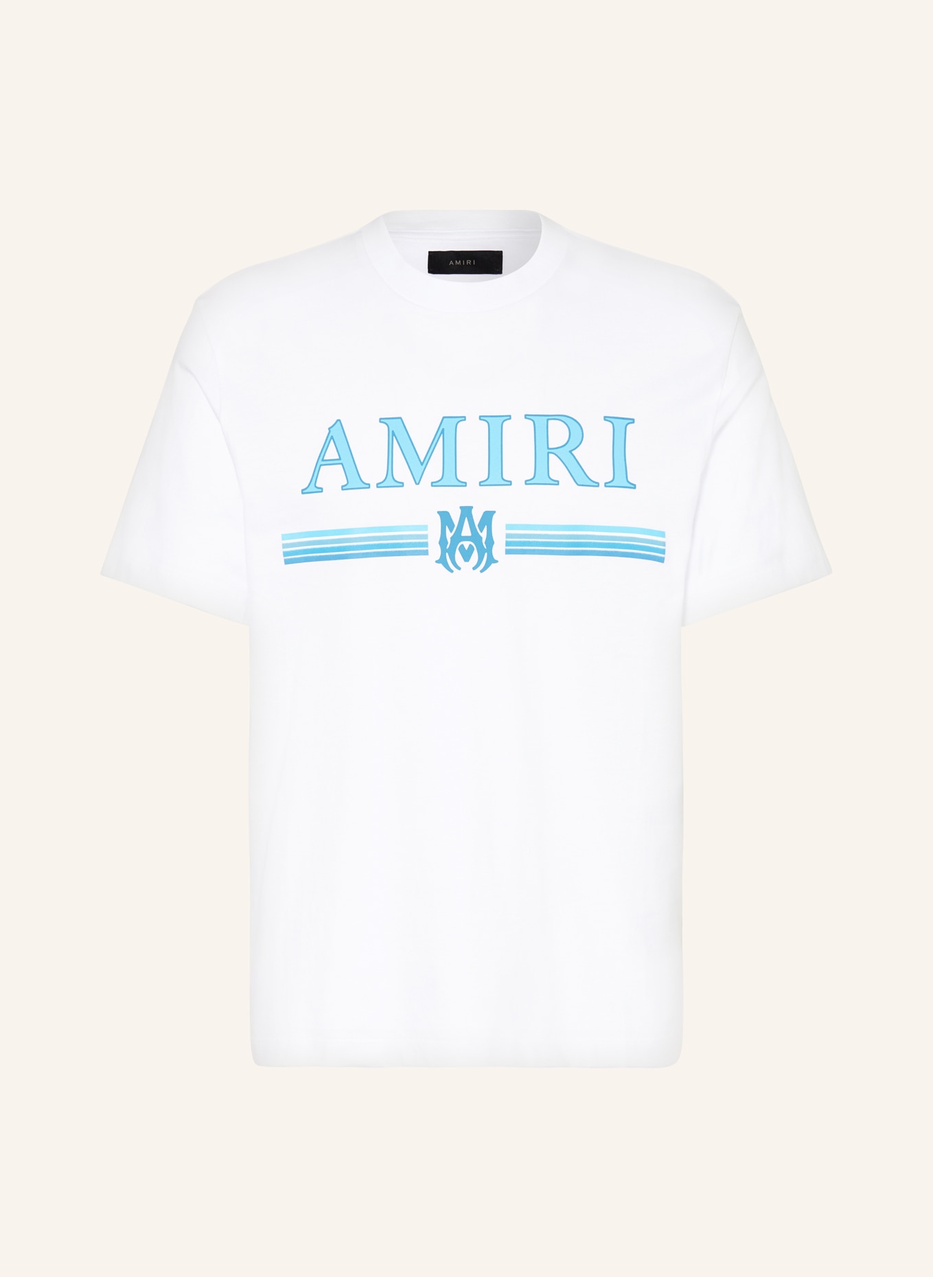 AMIRI T-shirt, Color: WHITE/ LIGHT BLUE (Image 1)