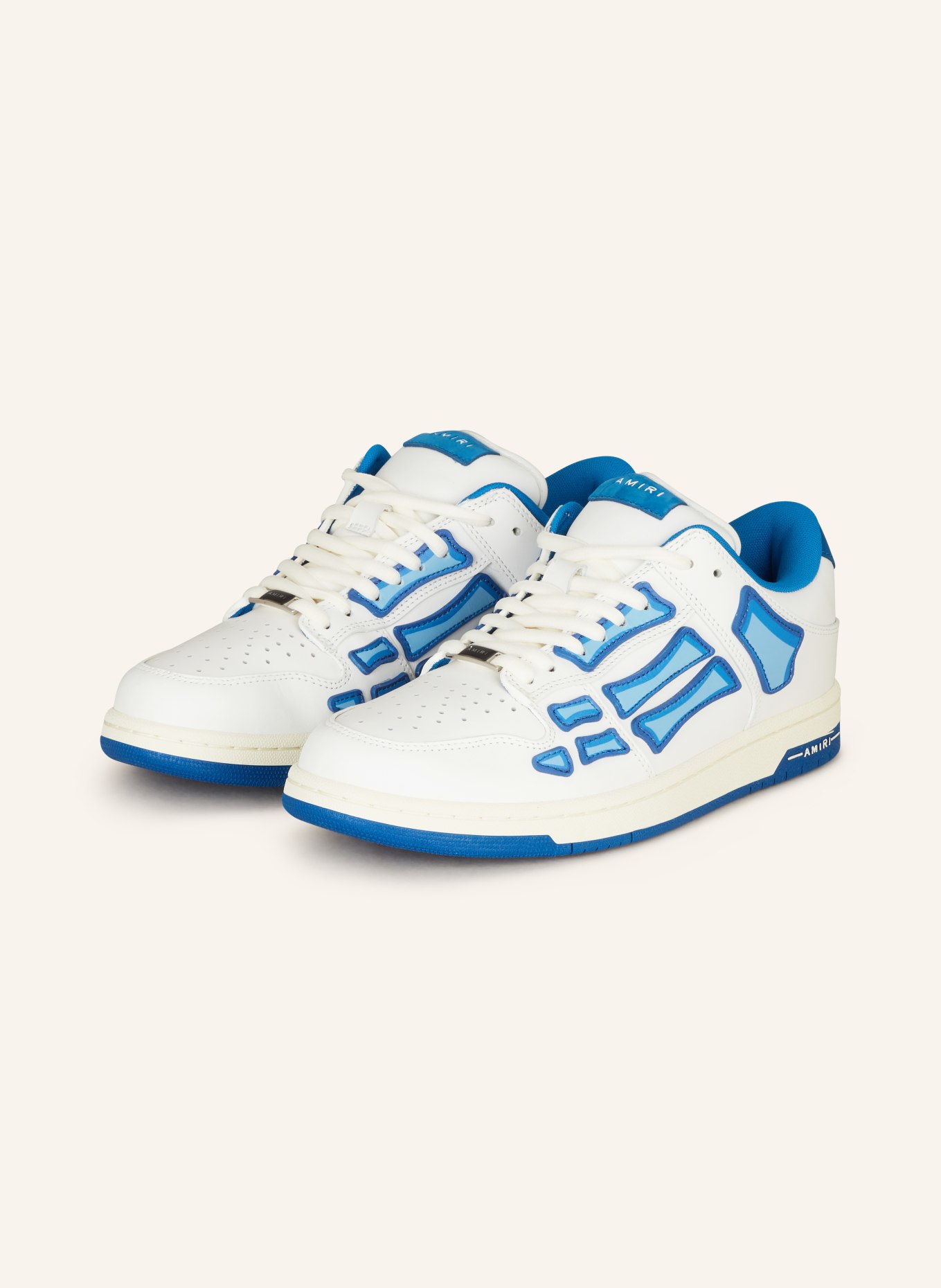 AMIRI Sneaker CHUNKY SKELTOP, Farbe: WEISS/ BLAU (Bild 1)