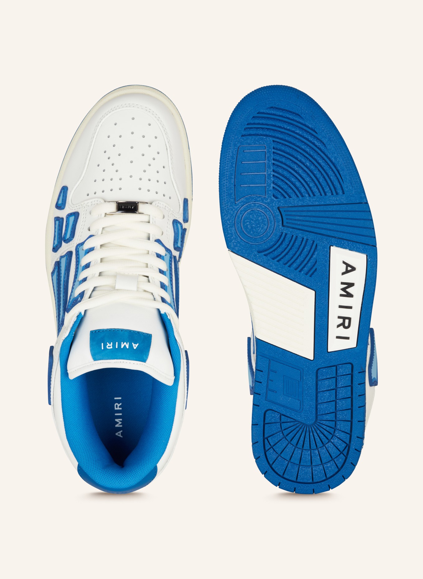 AMIRI Sneaker CHUNKY SKELTOP, Farbe: WEISS/ BLAU (Bild 5)