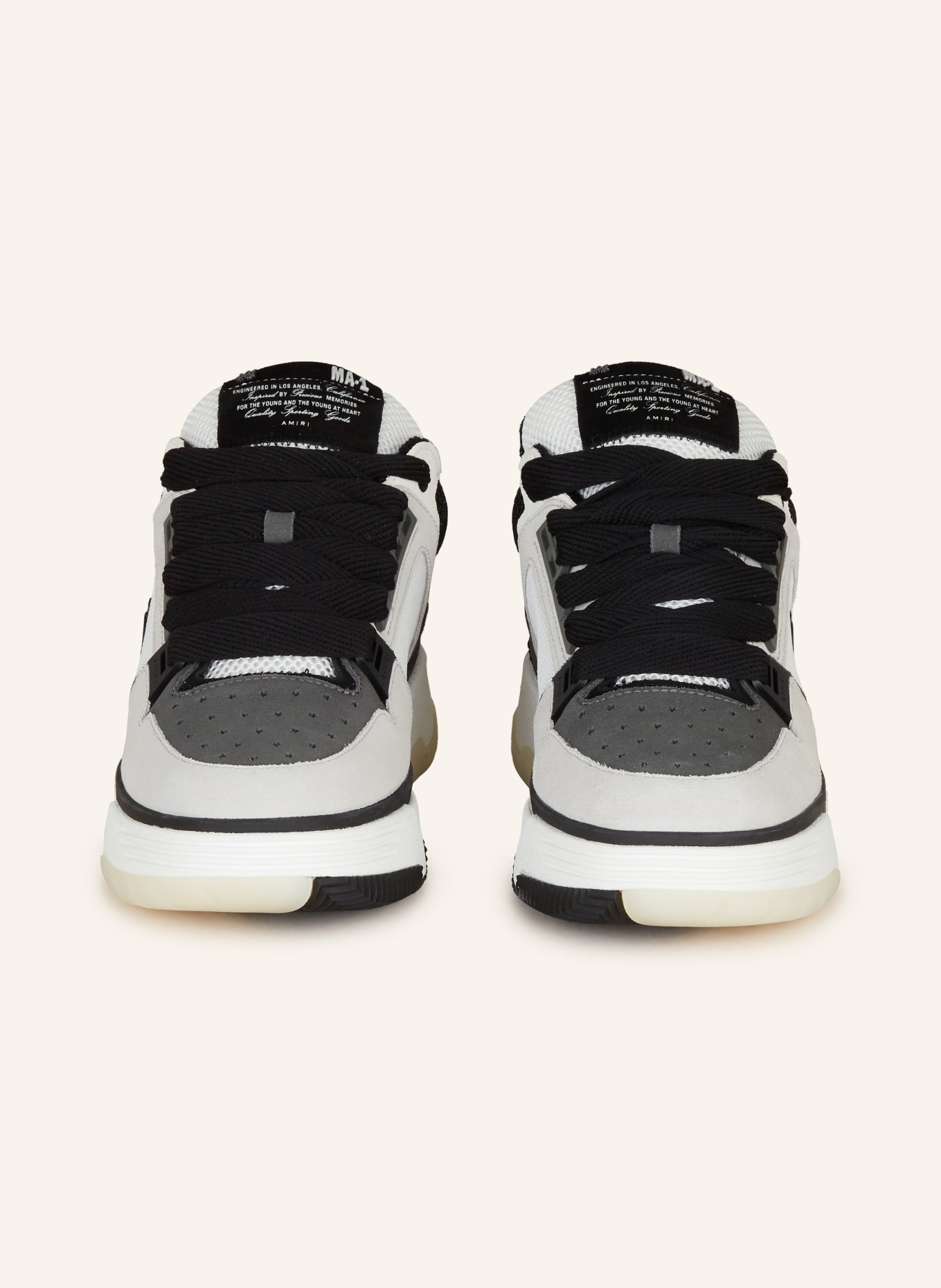 AMIRI Sneakers MA 1, Color: BLACK/ LIGHT GRAY (Image 3)
