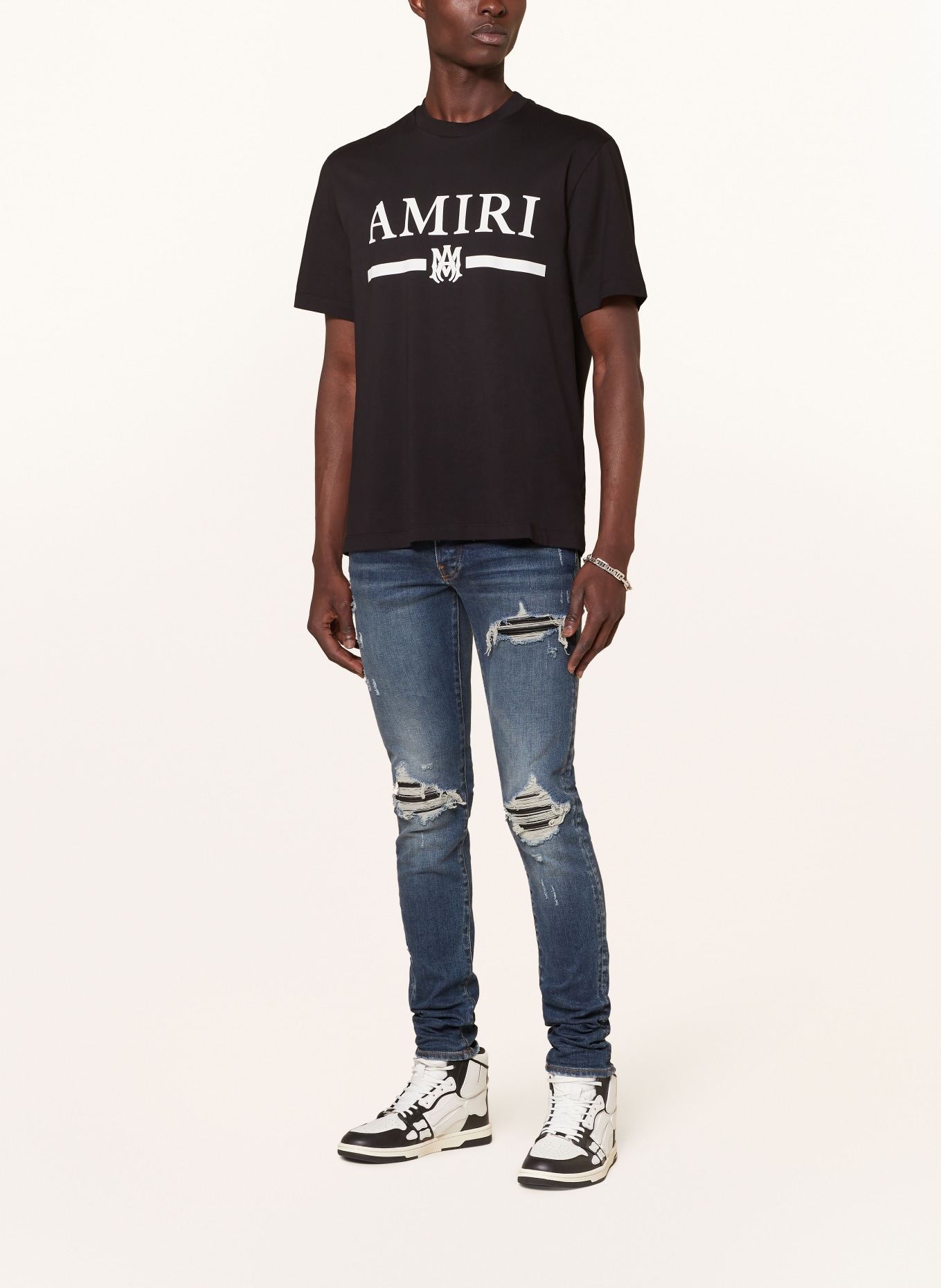AMIRI T-shirt, Color: BLACK/ WHITE (Image 2)