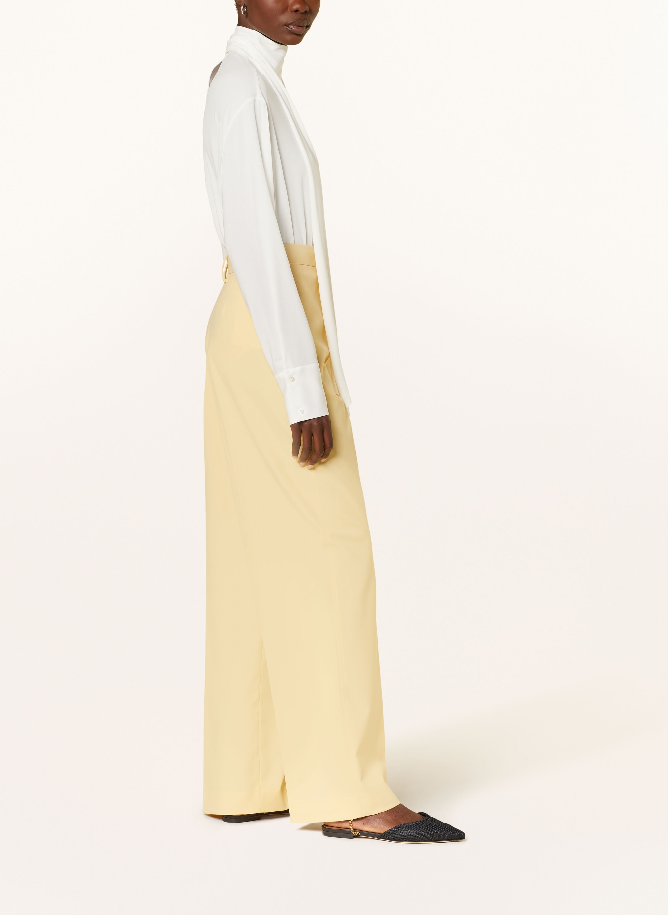 FABIANA FILIPPI Wide leg trousers, Color: CAMEL (Image 4)