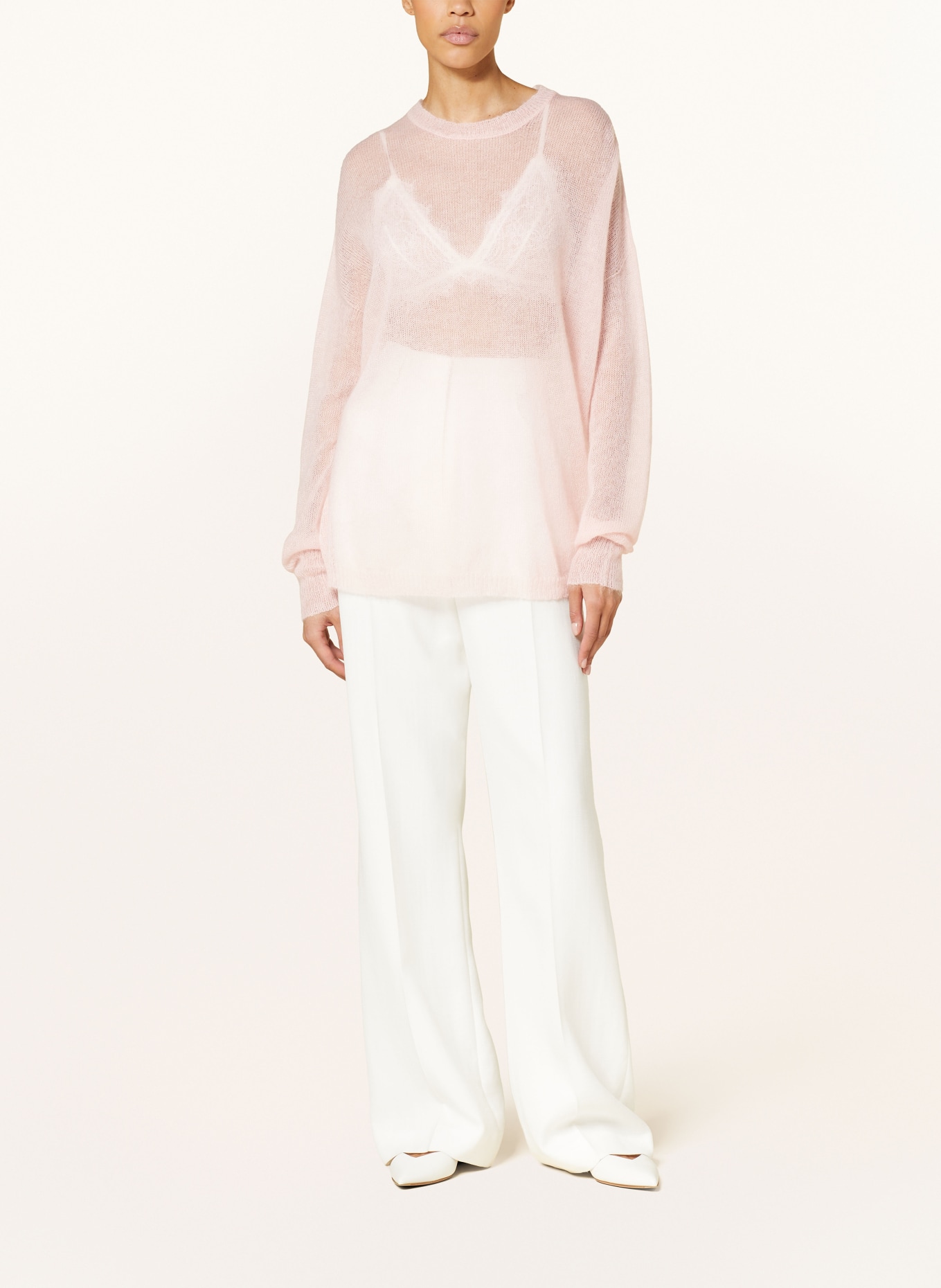 FABIANA FILIPPI Sweater with mohair, Color: LIGHT PINK (Image 2)