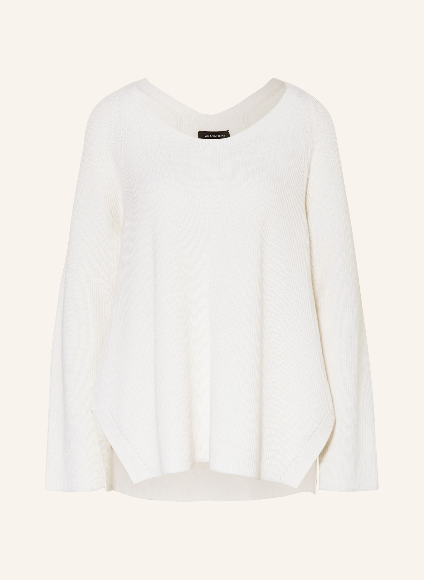 FABIANA FILIPPI Oversized-Pullover, Farbe: WEISS (Bild 1)