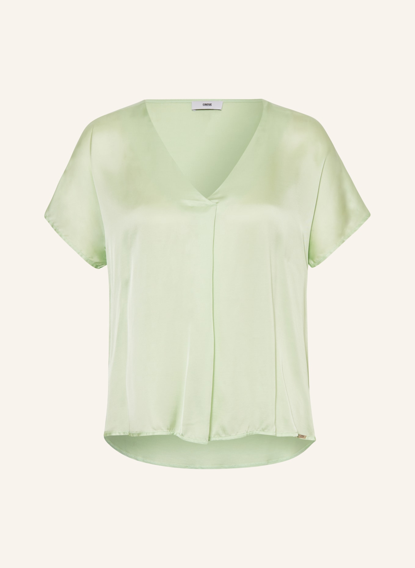CINQUE T-shirt CIVANEA in mixed materials, Color: LIGHT GREEN (Image 1)